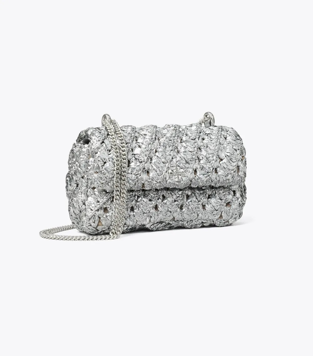 Mini Kira Woven Flap Bag