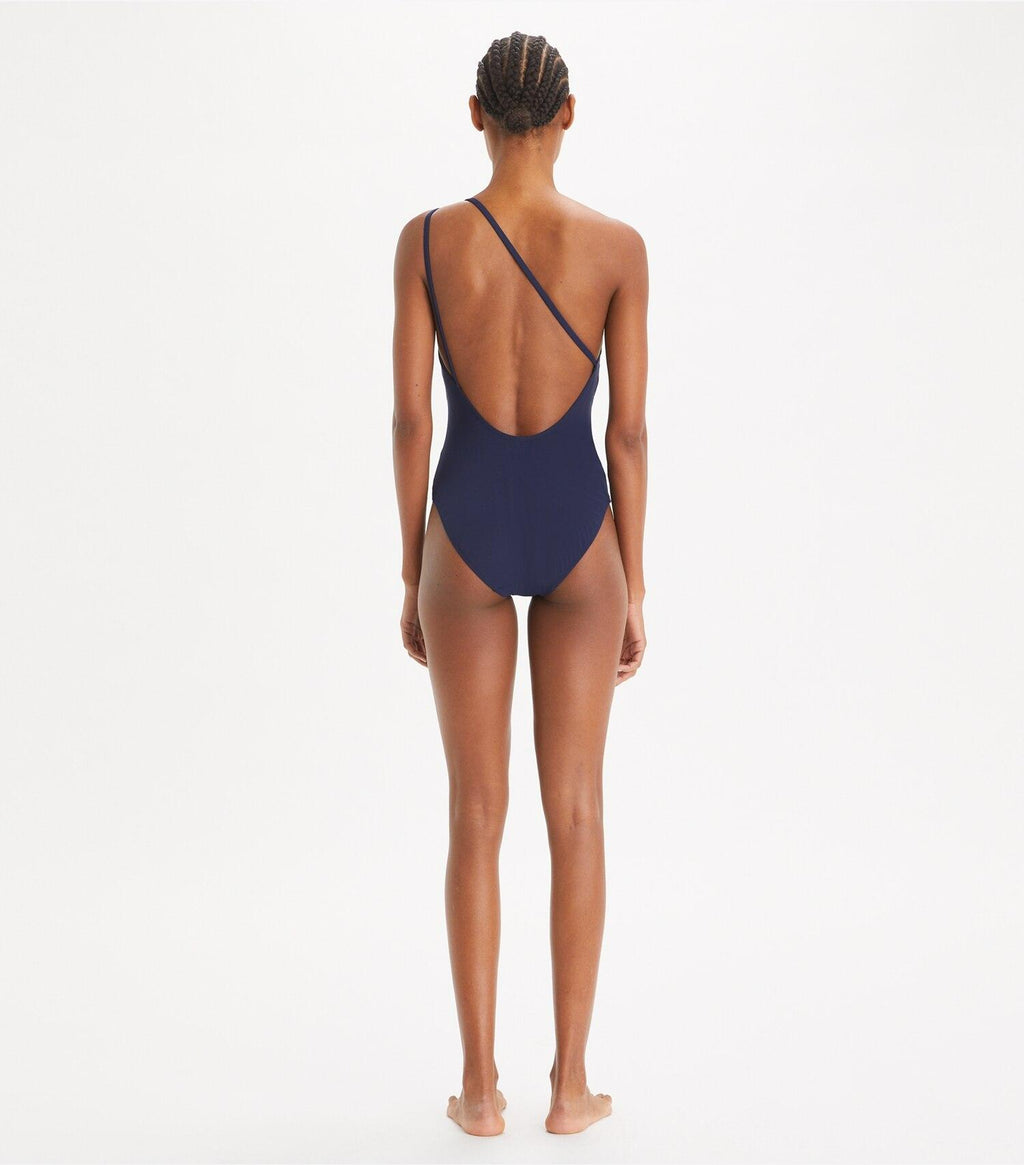 One-Shoulder Clip Swimsuit