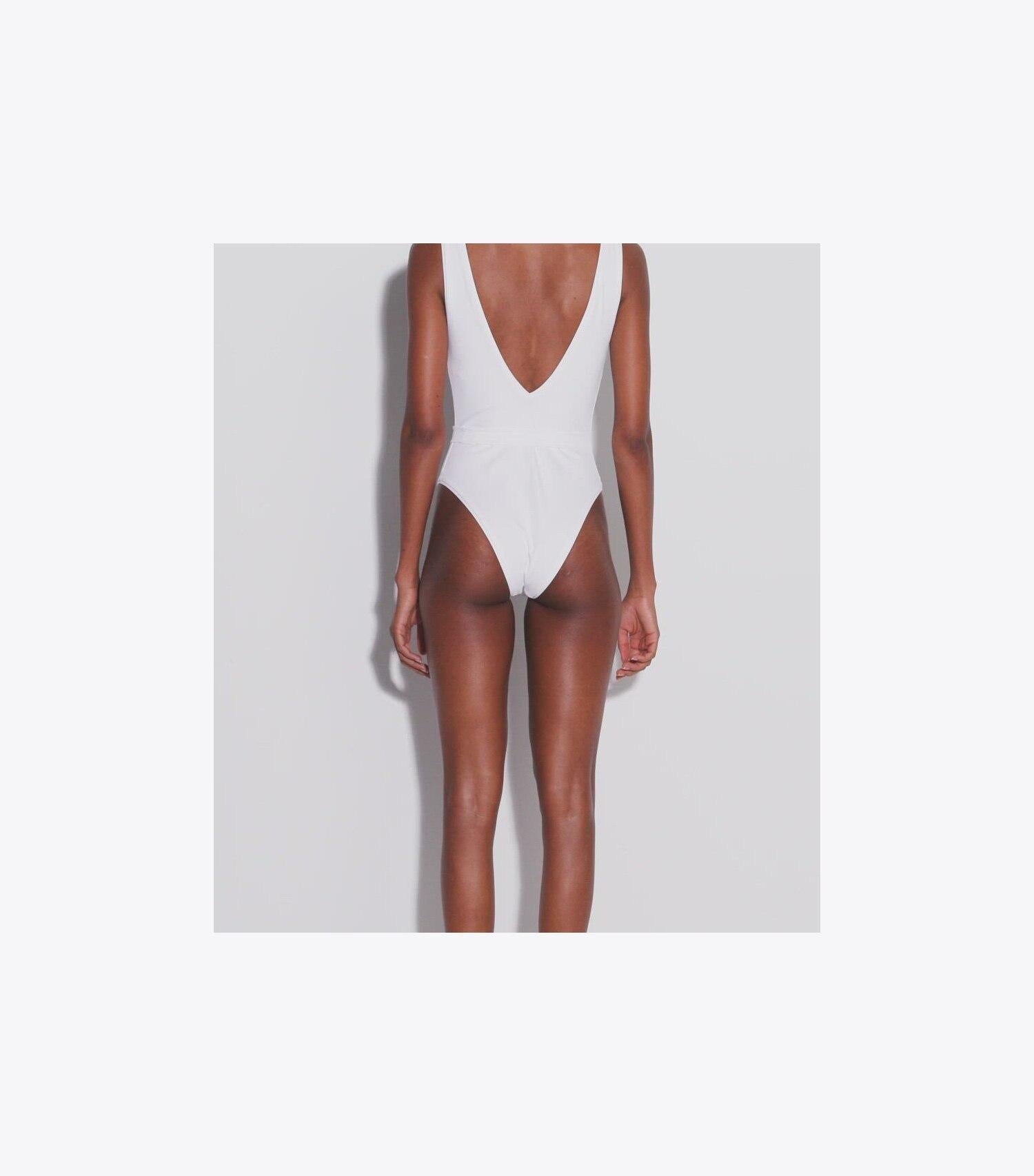 Belted Logo Swimsuit