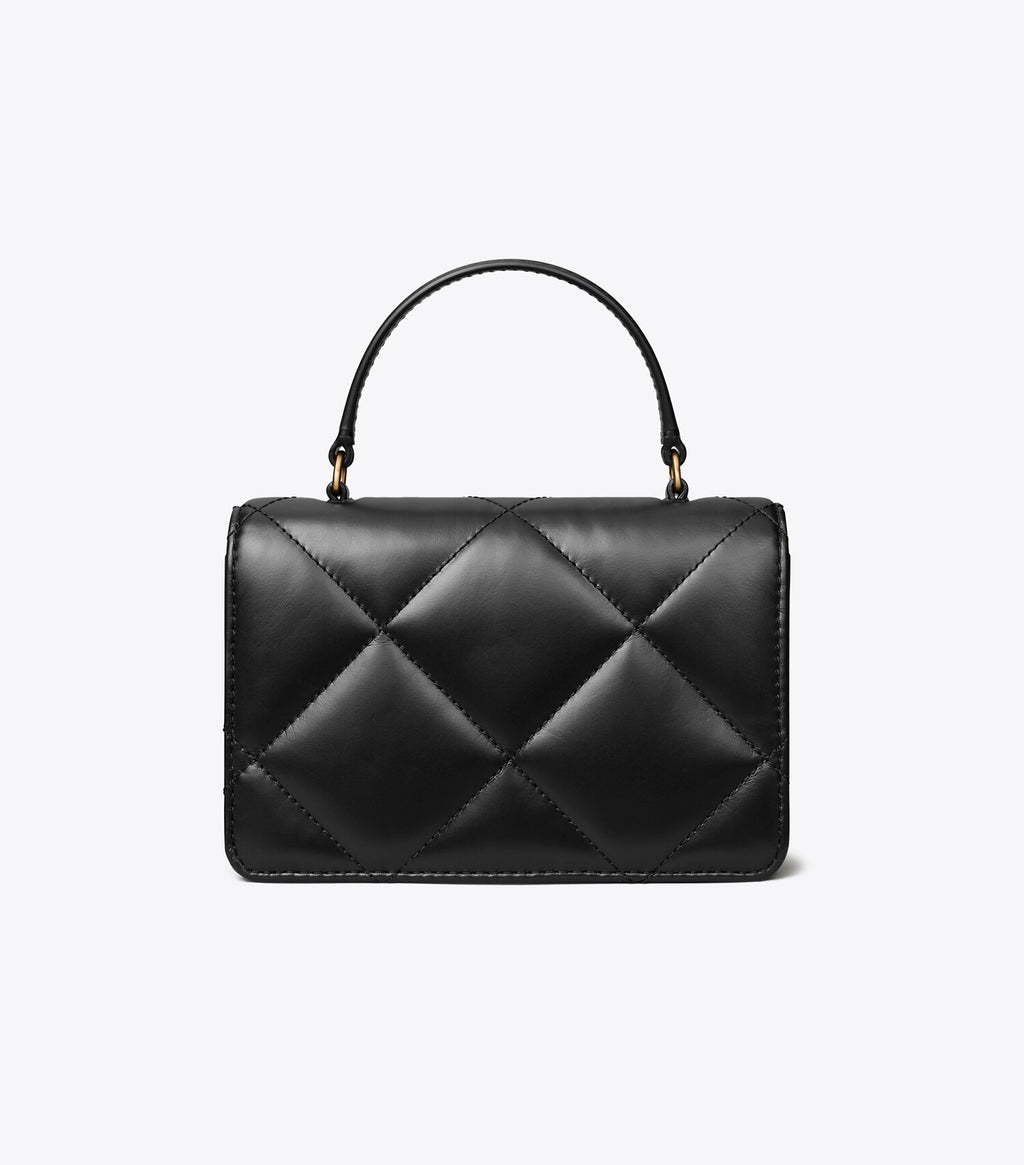 Mini Kira Diamond Quilt Top-Handle Crossbody