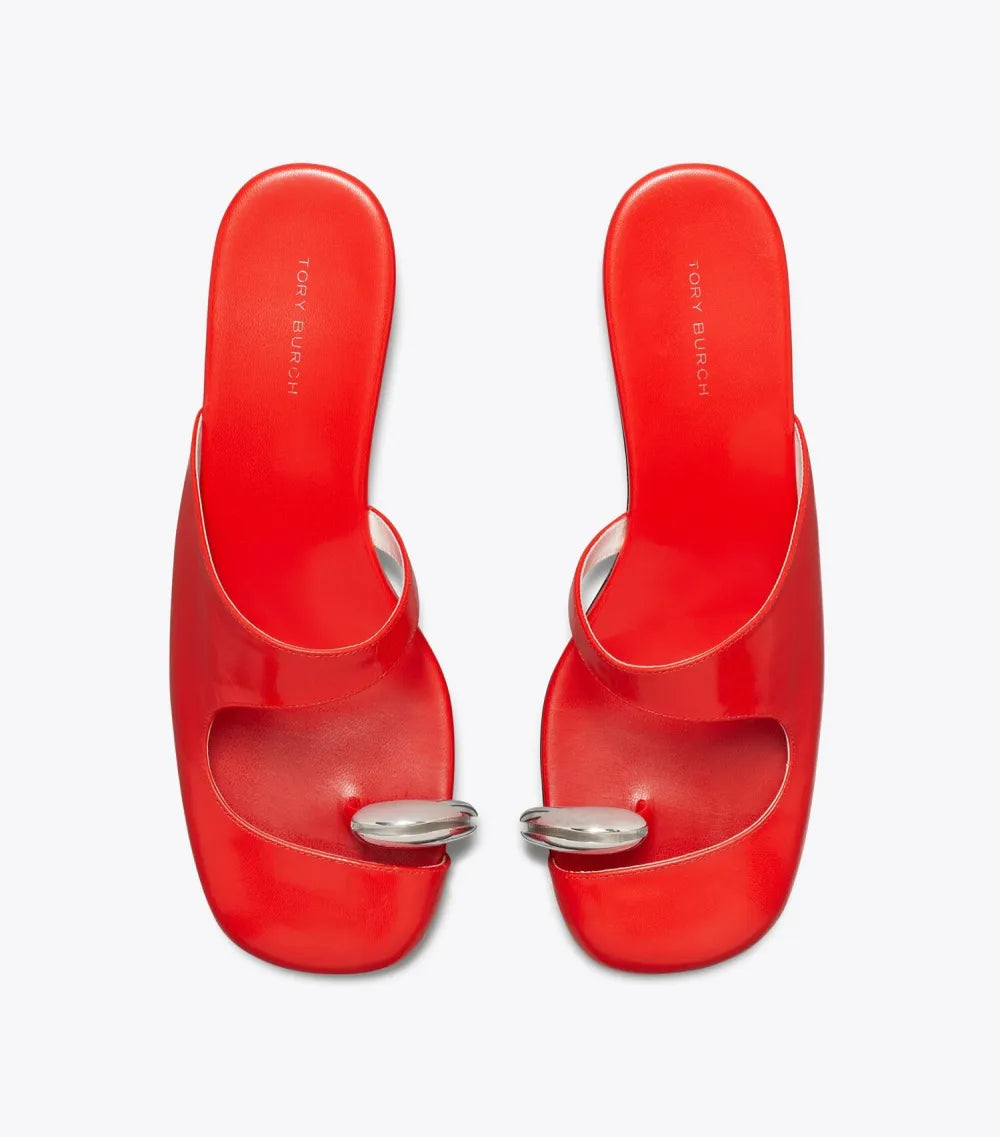 Pierced Mule Wedge