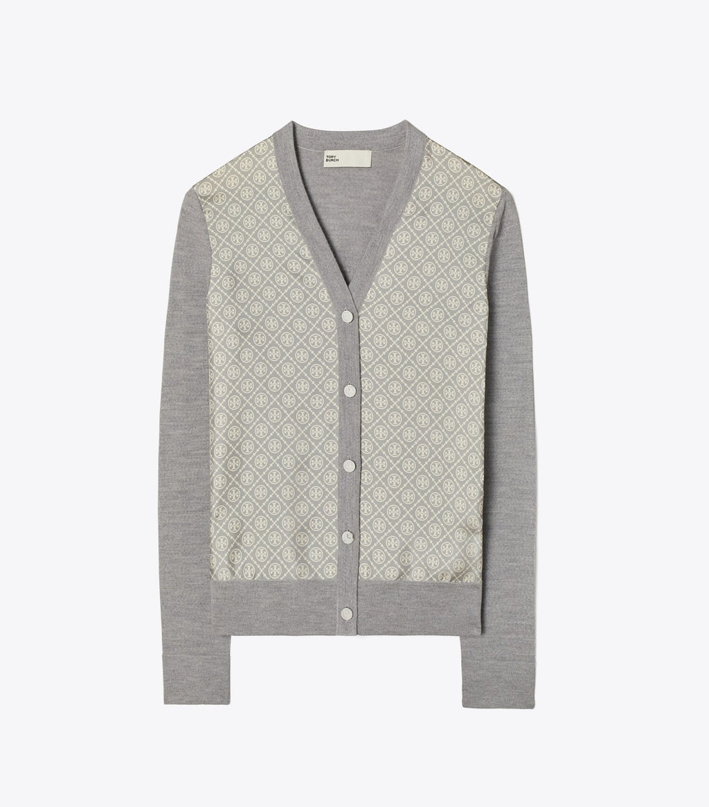 Silk Front Cardigan