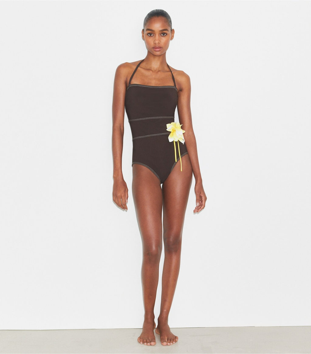 Flower Bandeau Swimsuit