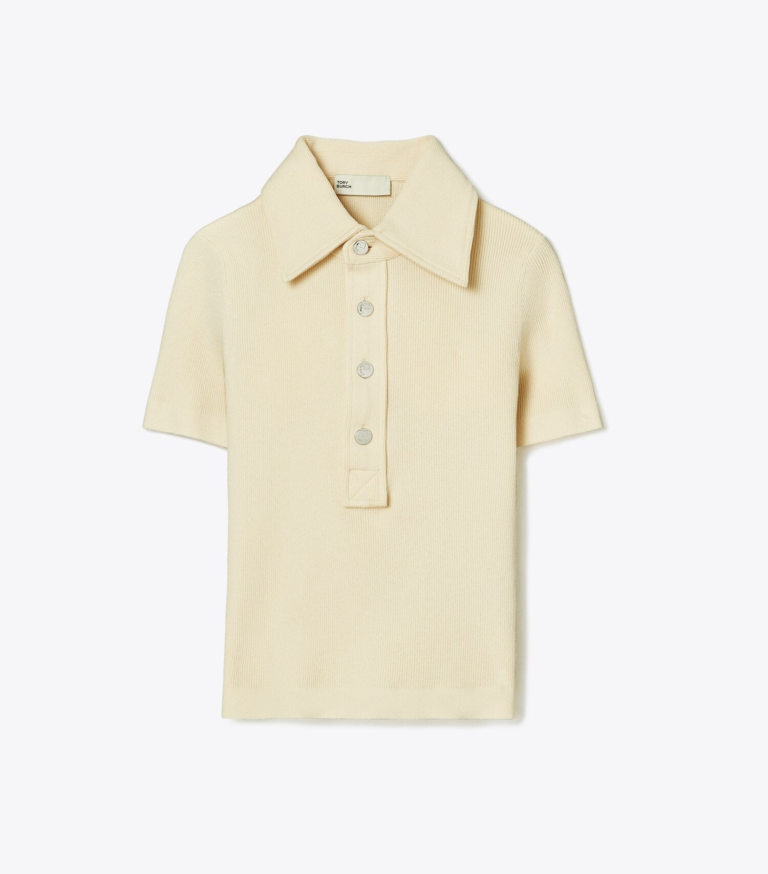 Viscose Ribbed Polo Sweater