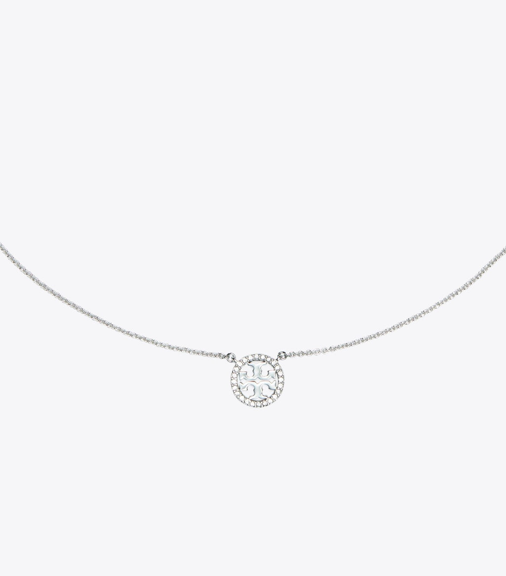 Miller Pavé Logo Delicate Necklace