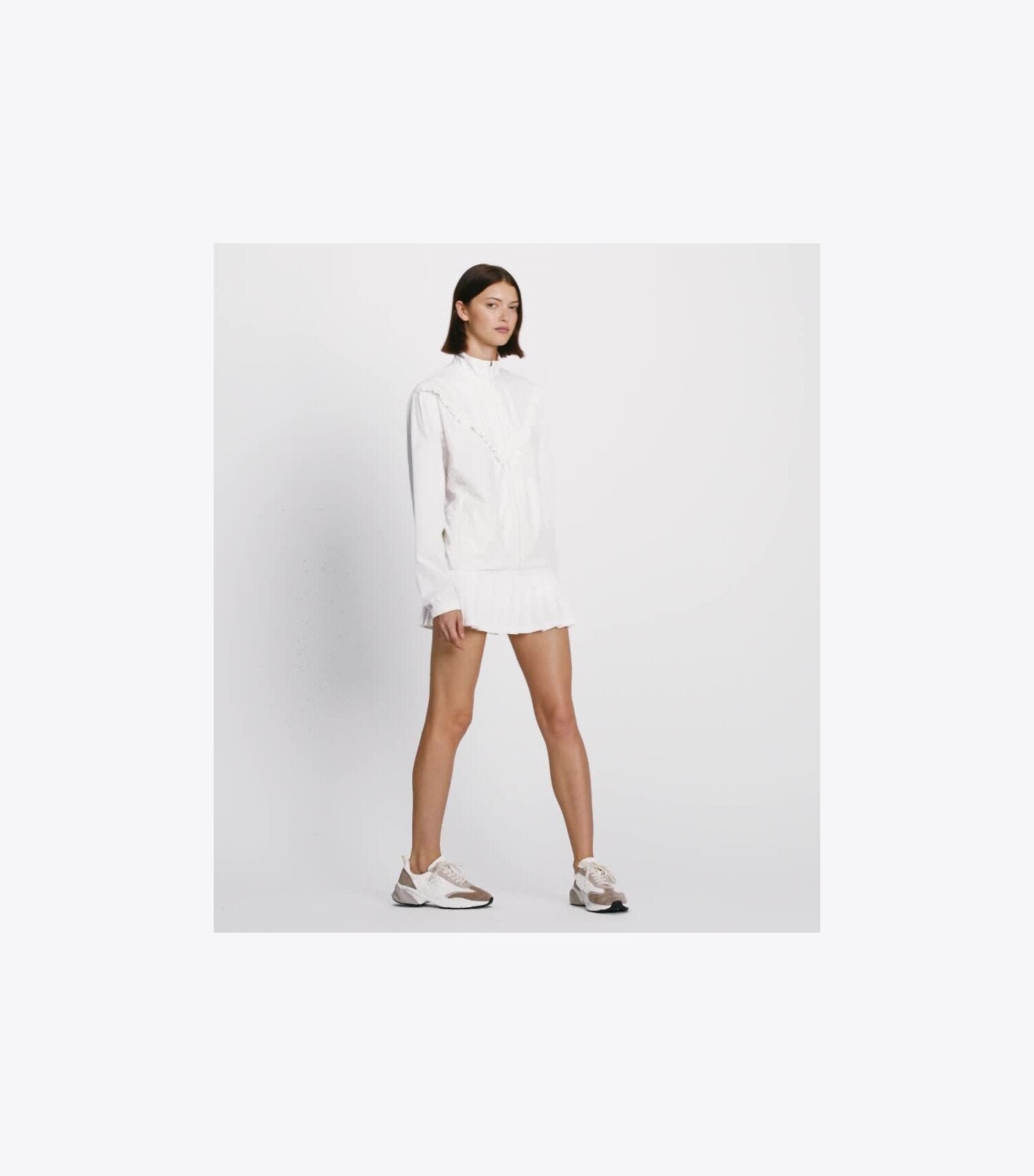 Ruffle Windbreaker