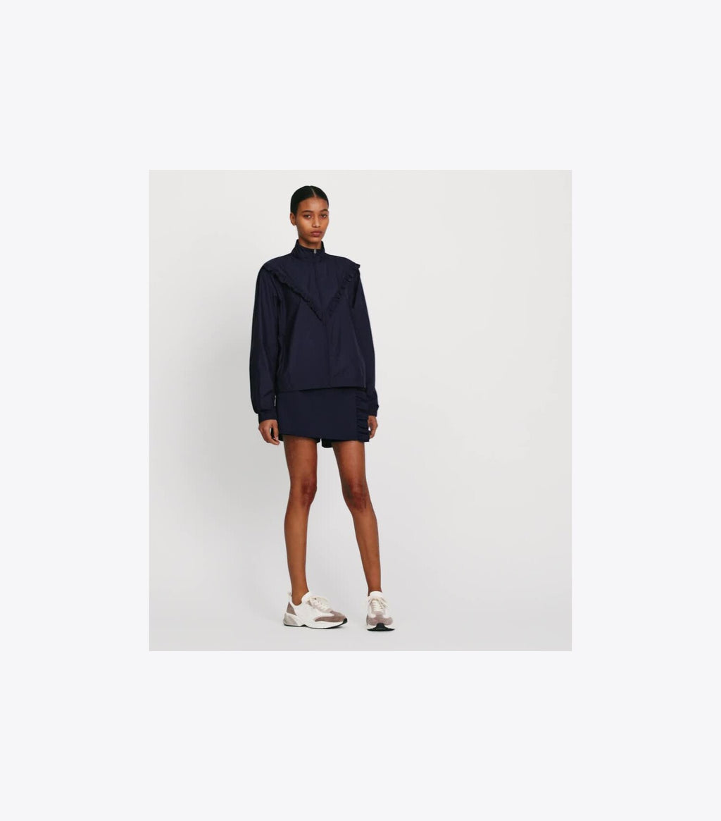 Ruffle Windbreaker