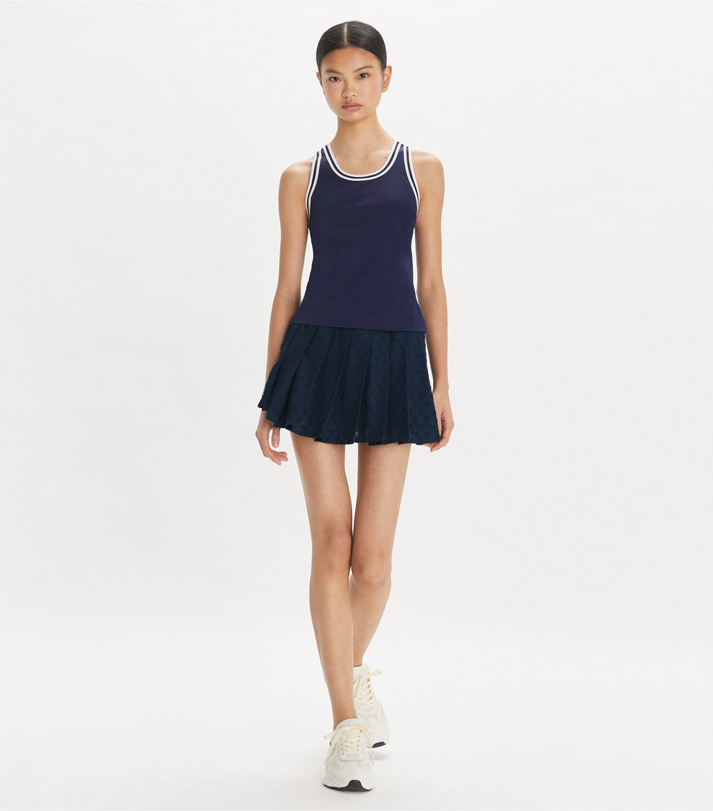 Terry Jacquard Mini Tennis Skirt