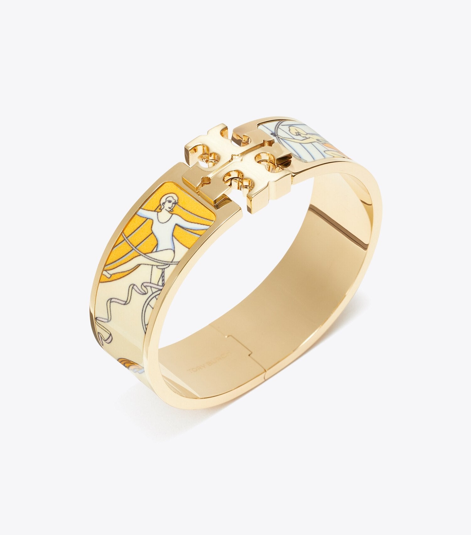 Kira Enamel Wide Bangle