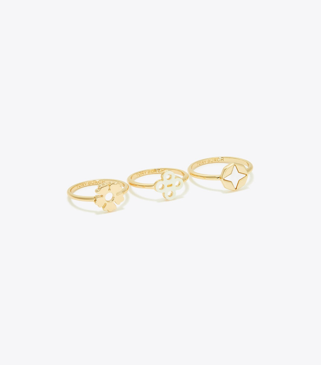 Clover Stacking Ring Set