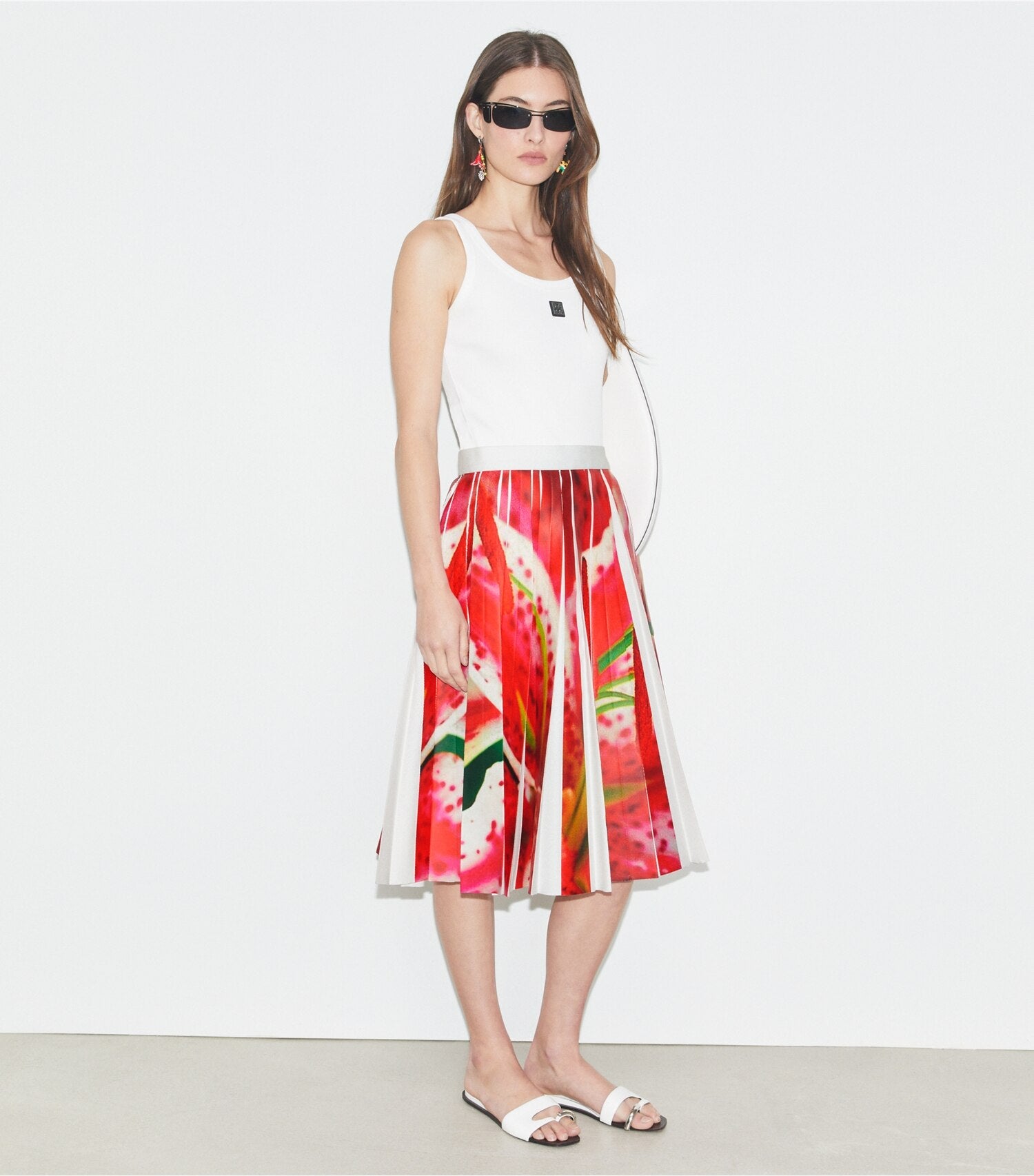 Printed Twill Skirt