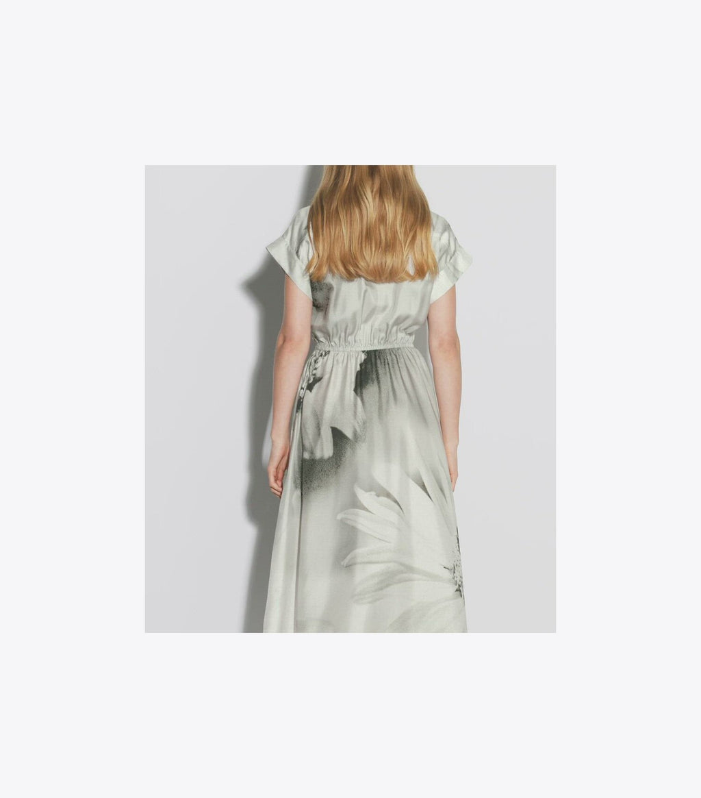 Printed Silk Twill Shirtdress
