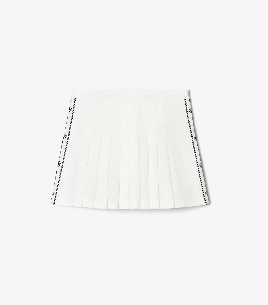 Pleated Twill Tennis Skirt