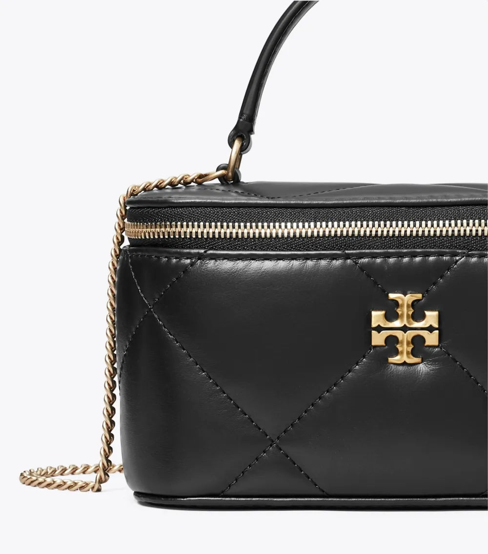Kira Diamond Quilt Vanity Case