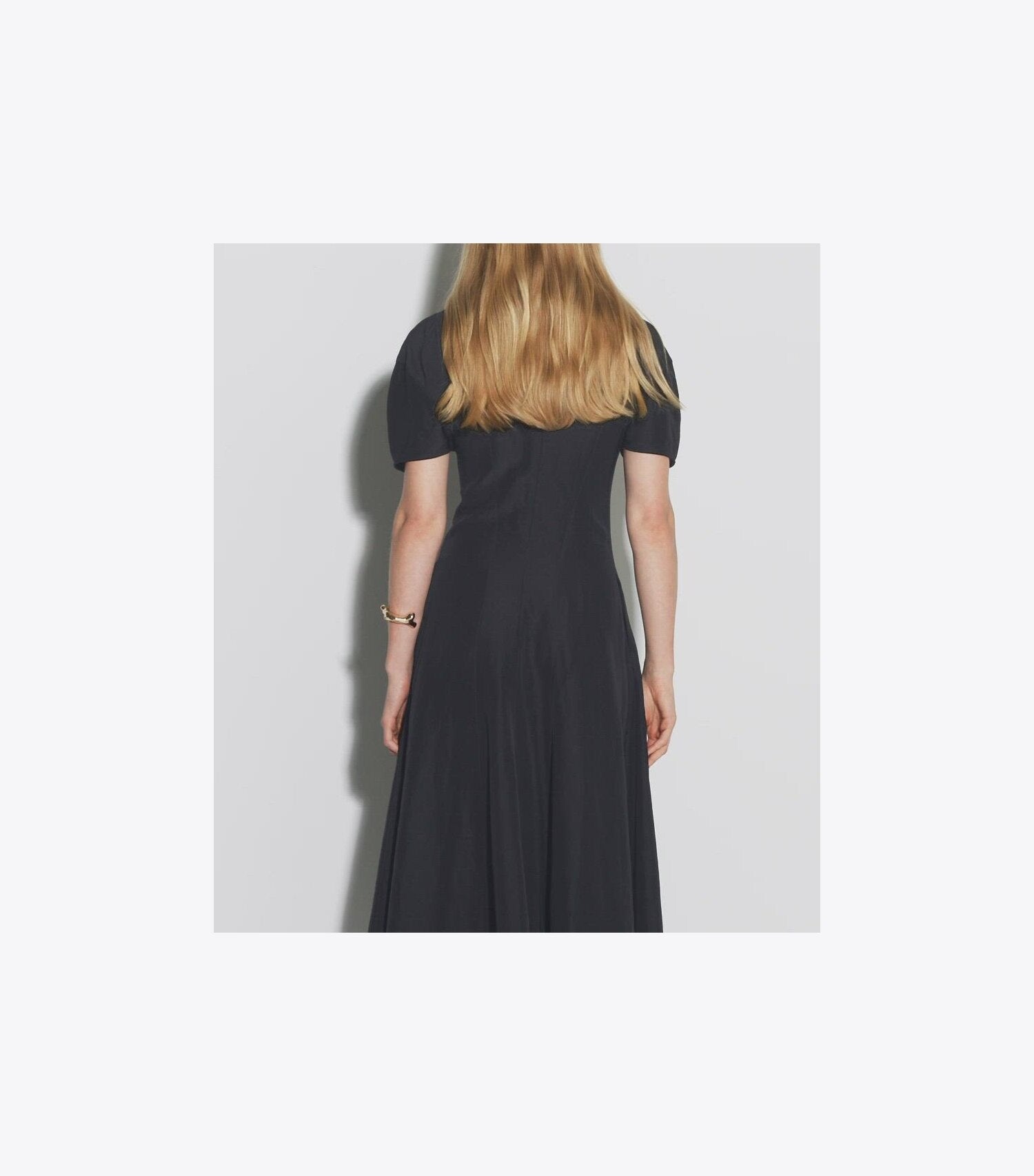 Balloon Sleeve Linen Dress