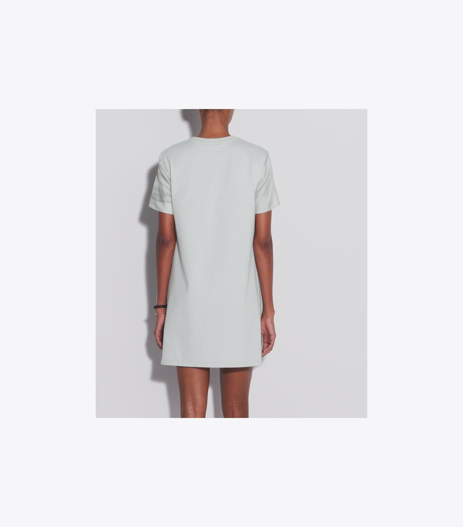 Silk Front T-Shirt Dress