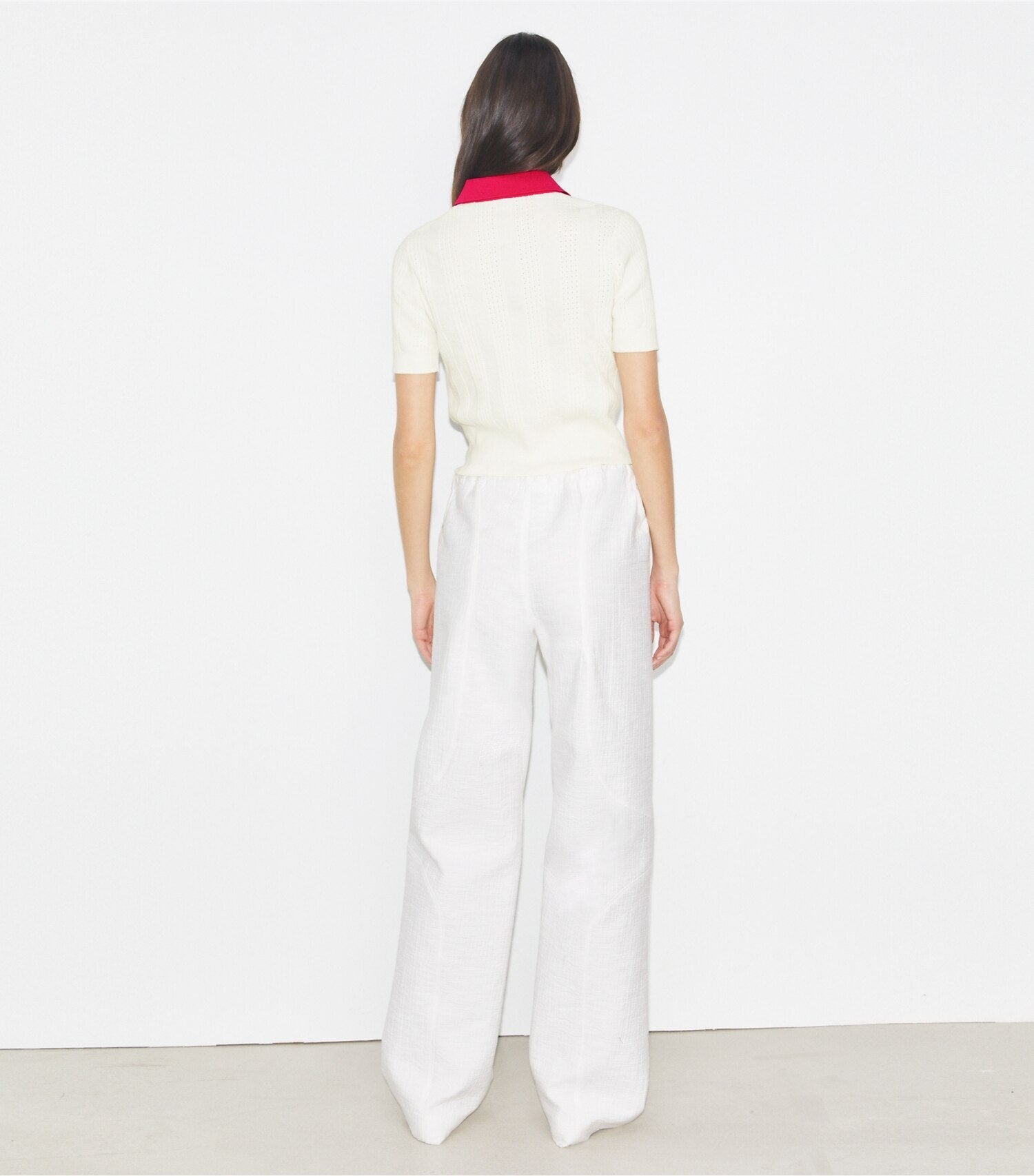 Cotton Pointelle Polo