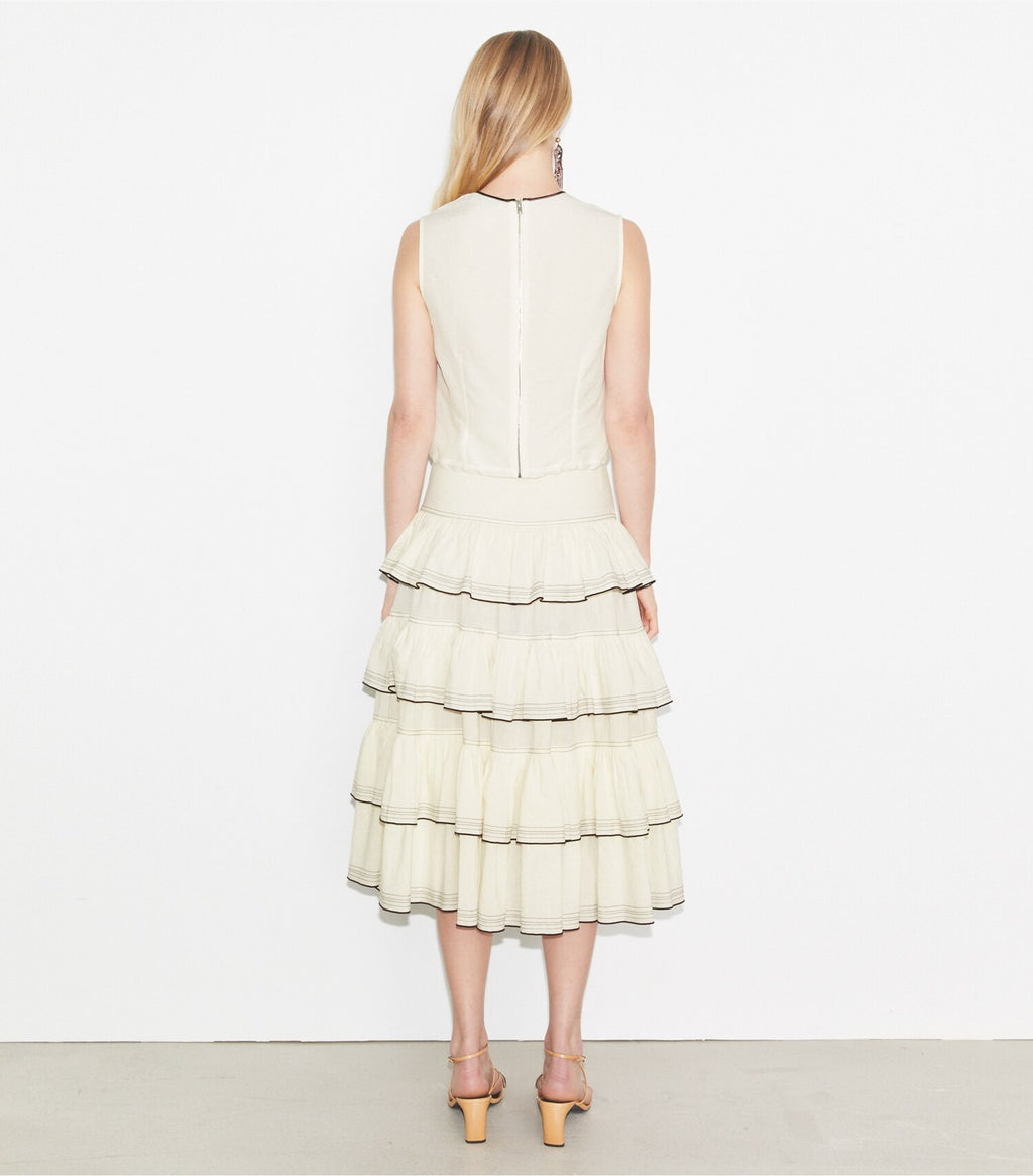 Ruffle Cotton Skirt
