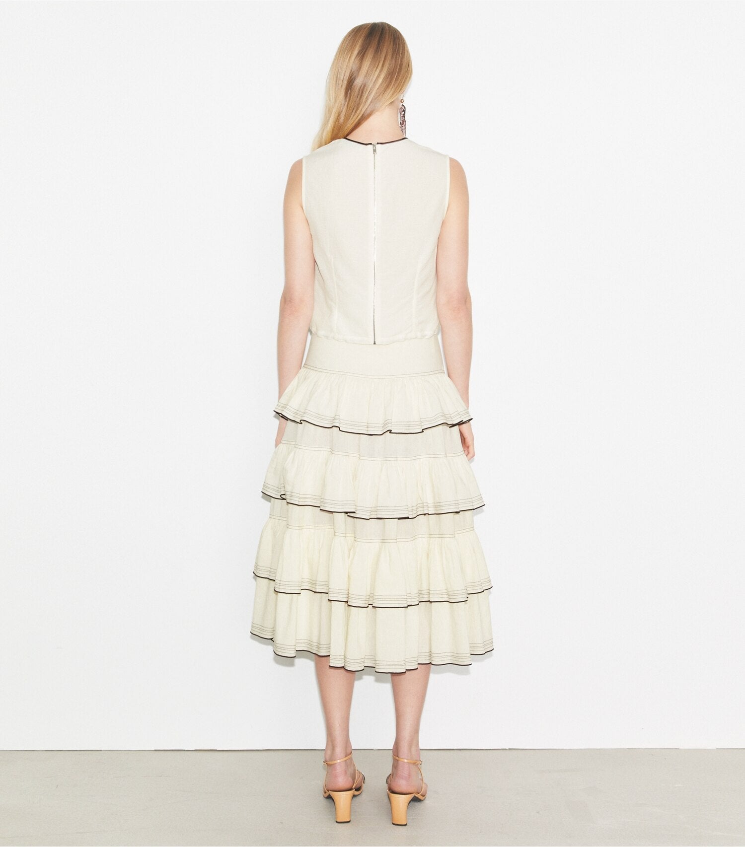Ruffle Cotton Skirt