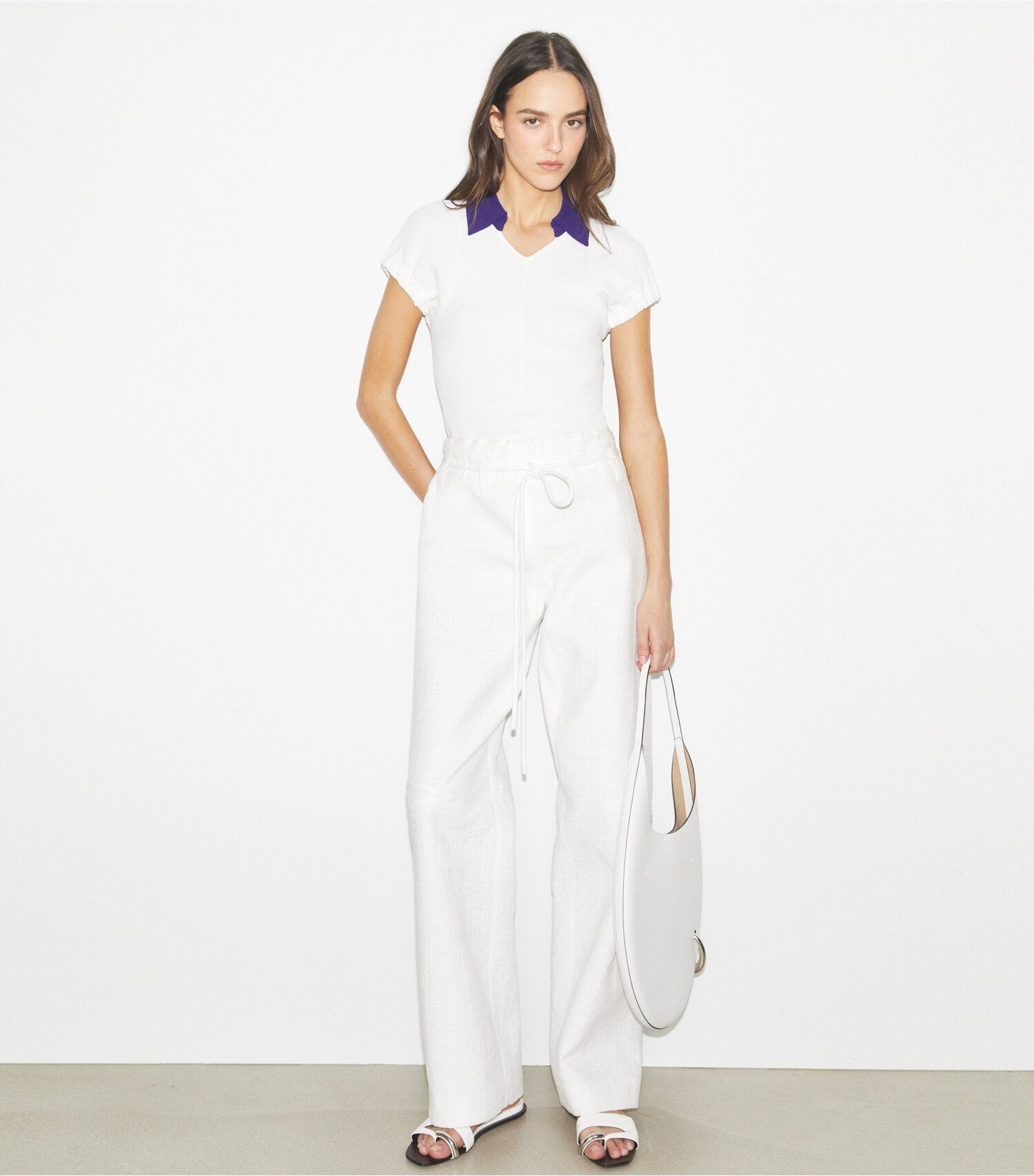 Cotton Wide Leg Pants