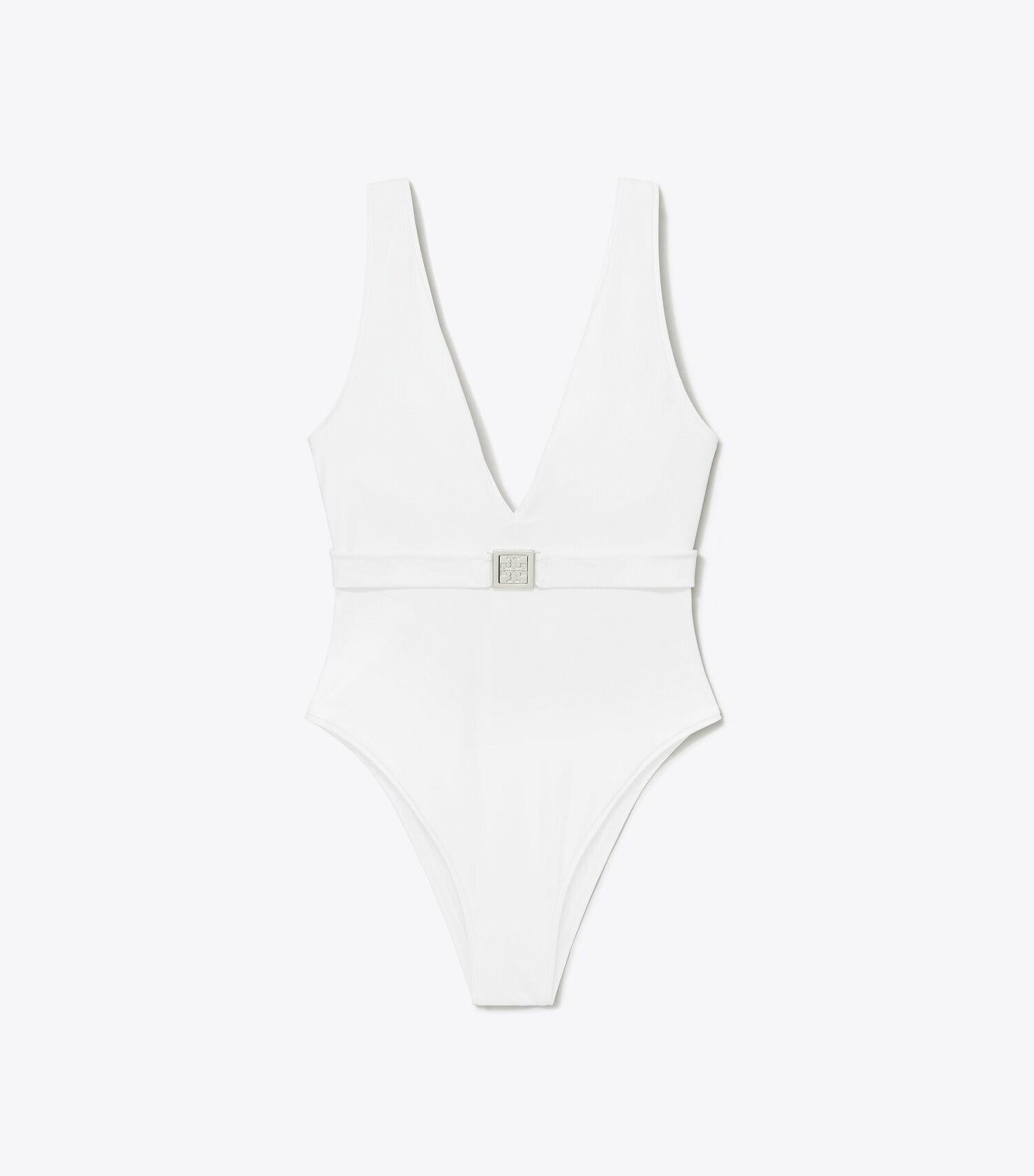 Belted Logo Swimsuit