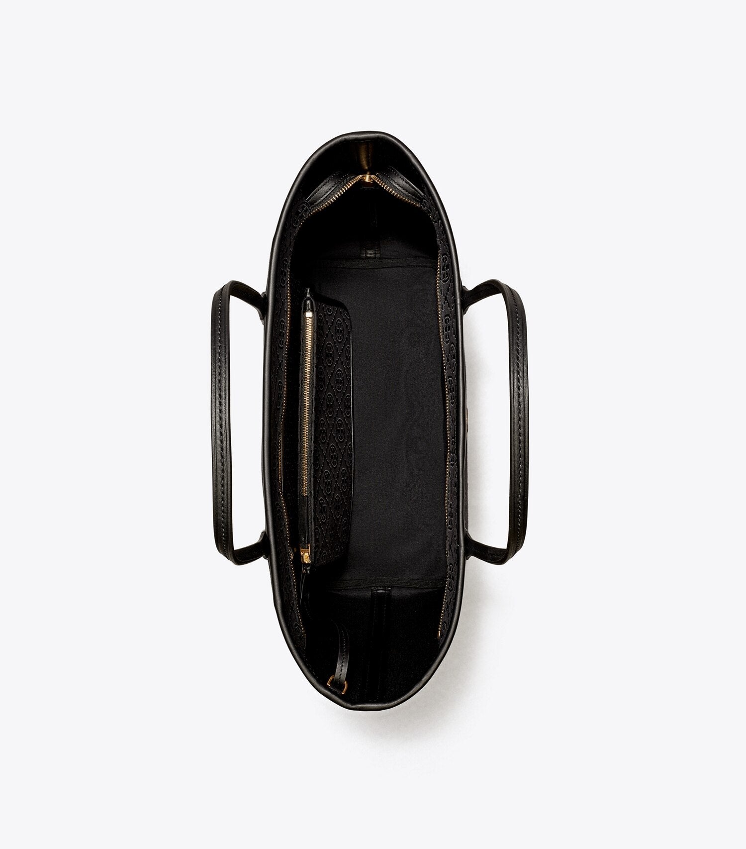 T Monogram Zip Tote