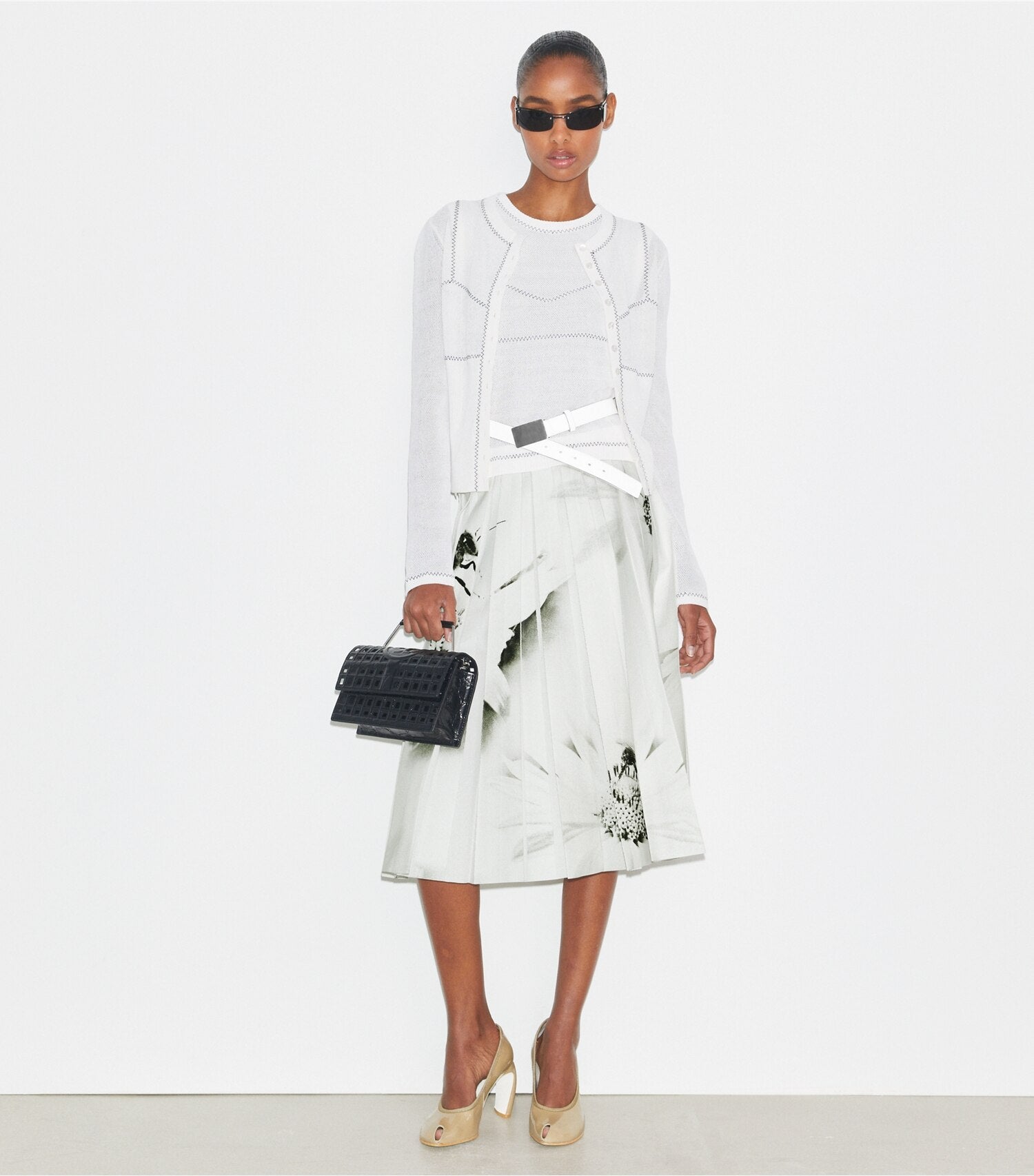 Printed Twill Skirt