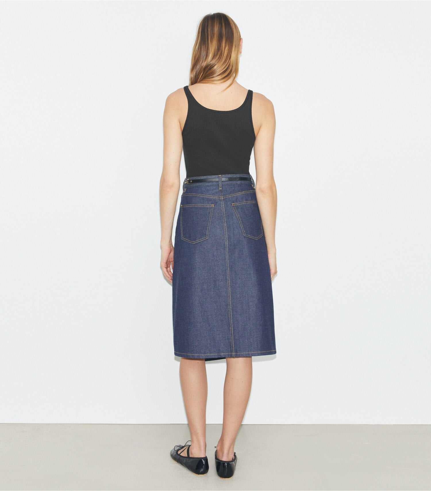 Cotton Denim Skirt