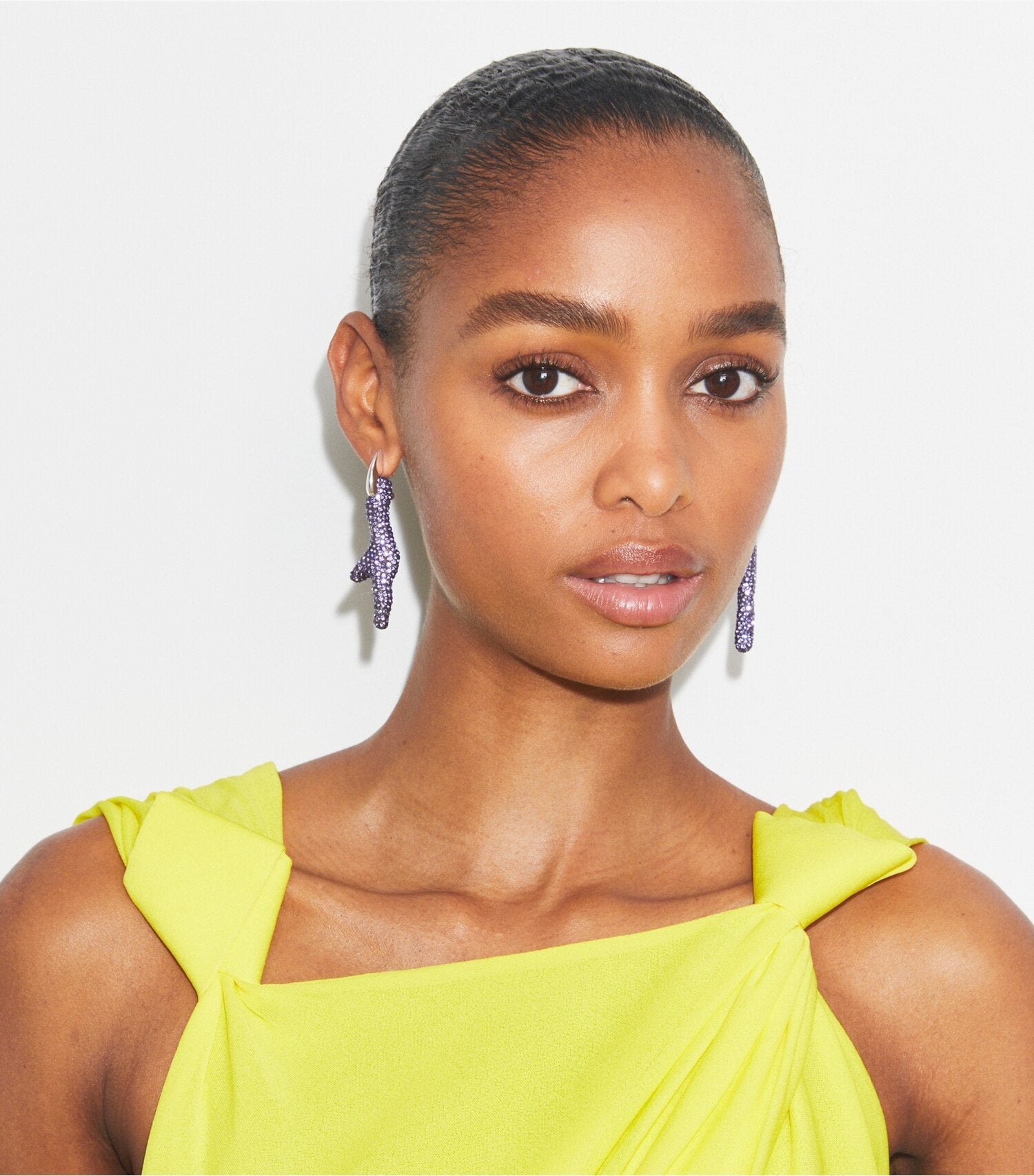 Coral Hoop Earrings