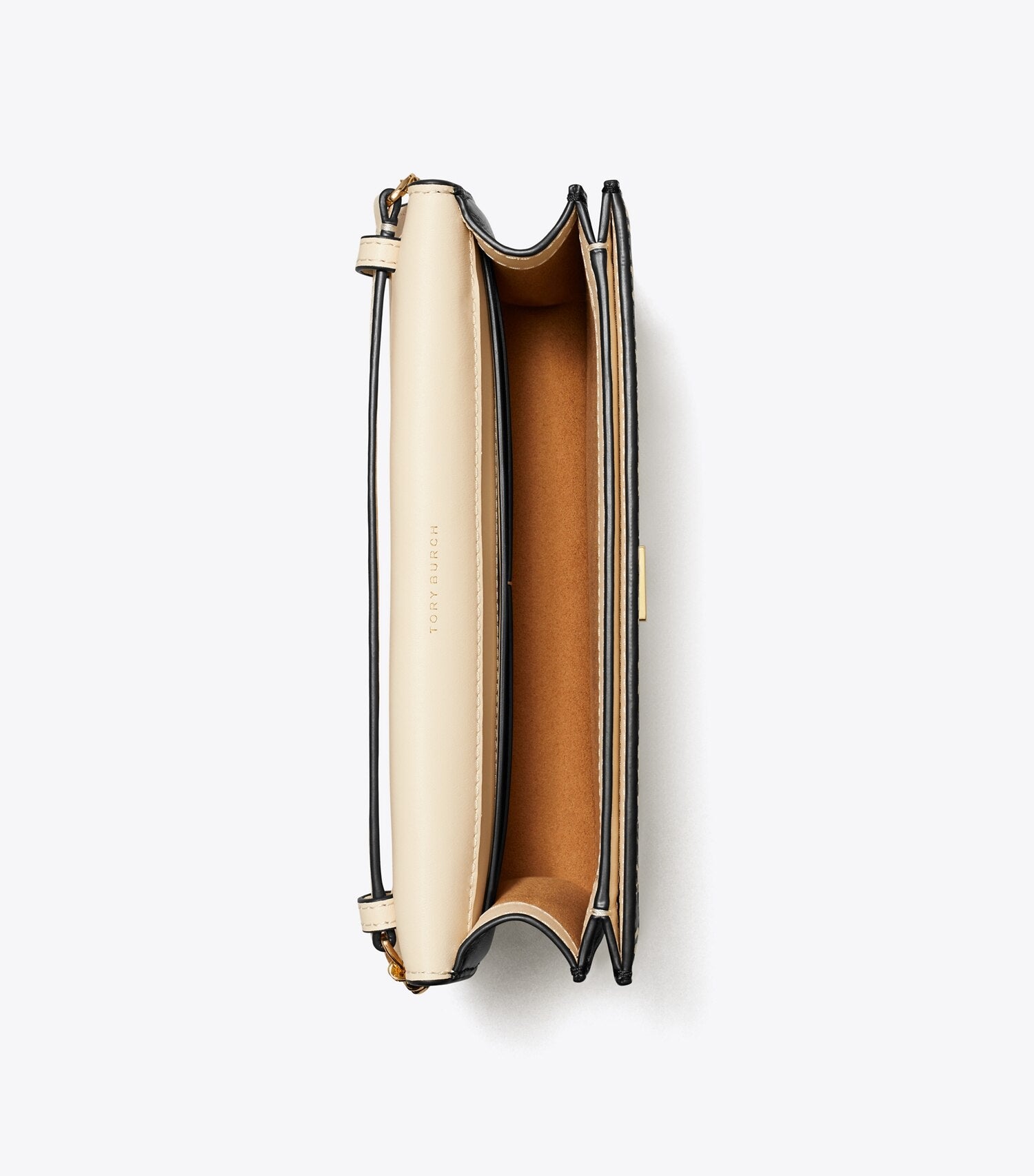 T Monogram Contrast Embossed Envelope Crossbody
