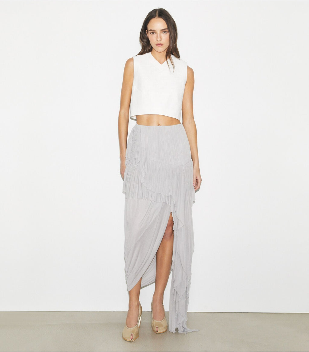 Draped Jersey Skirt