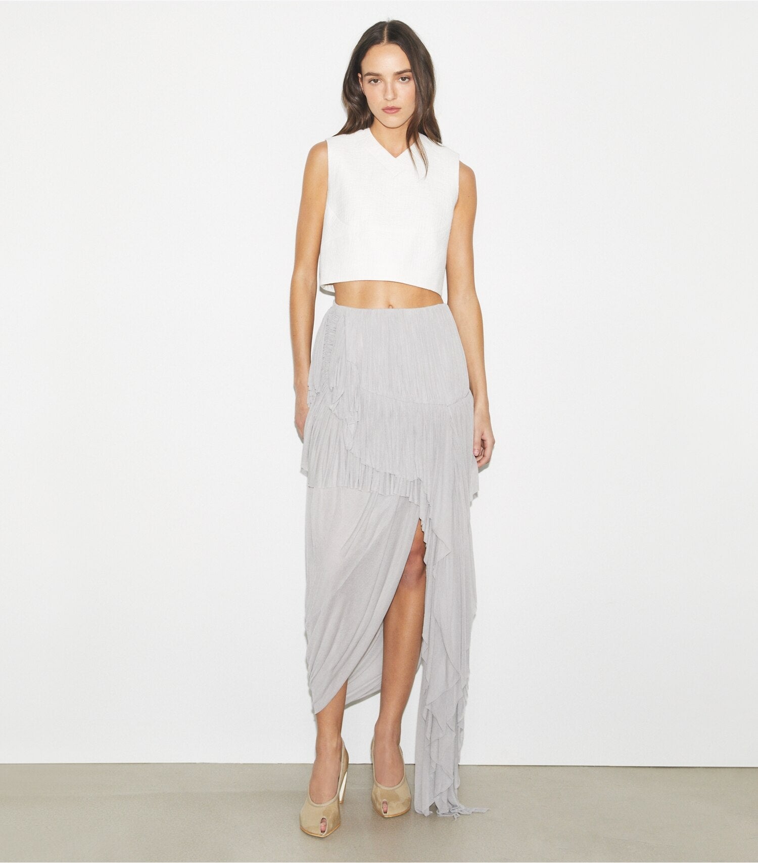 Draped Jersey Skirt