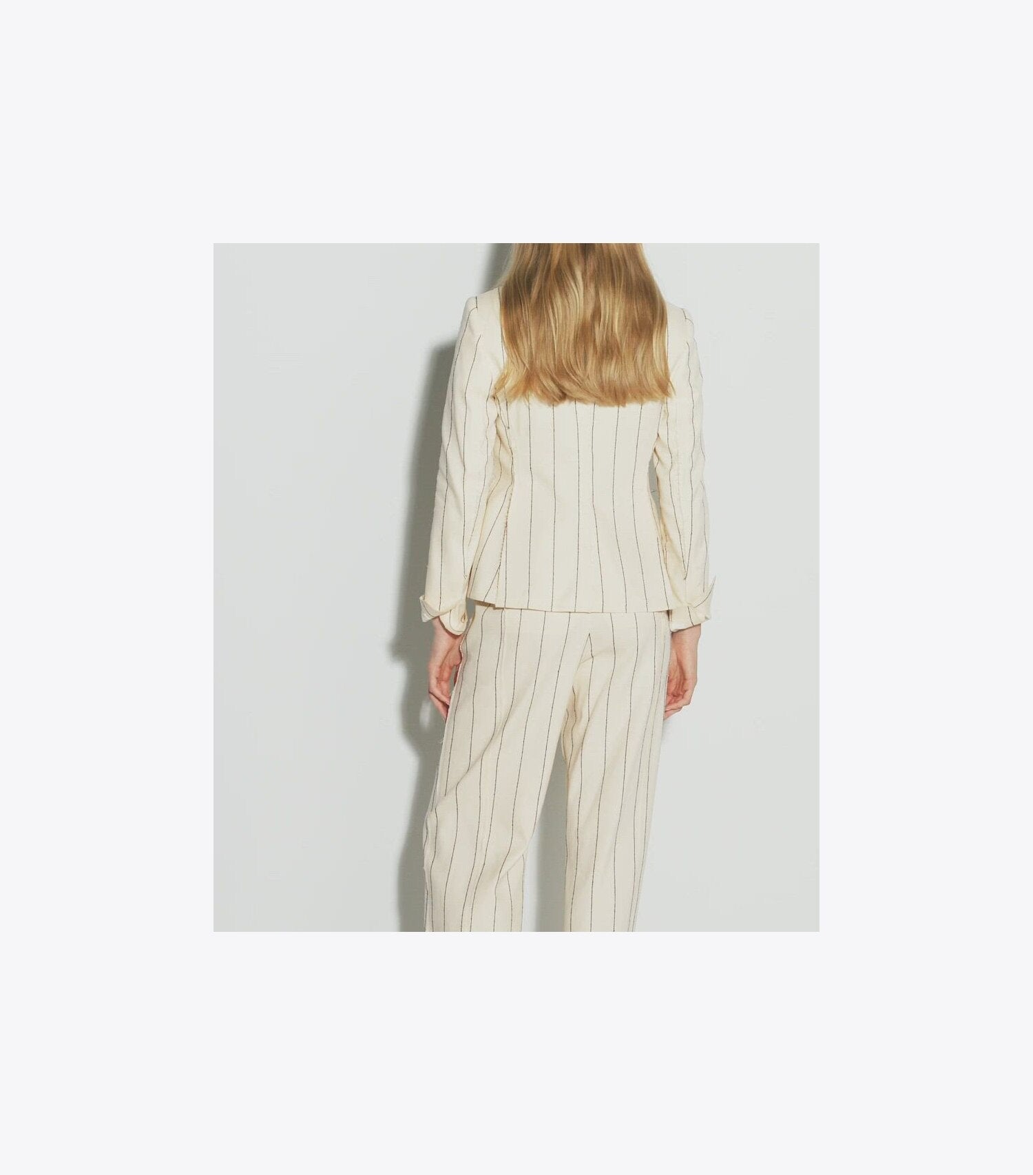 Striped Cotton Wide-Leg Pant