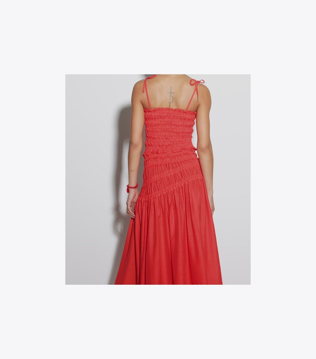 Smocked Viscose Skirt