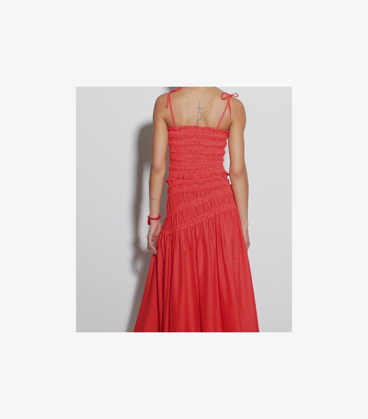 Smocked Viscose Skirt
