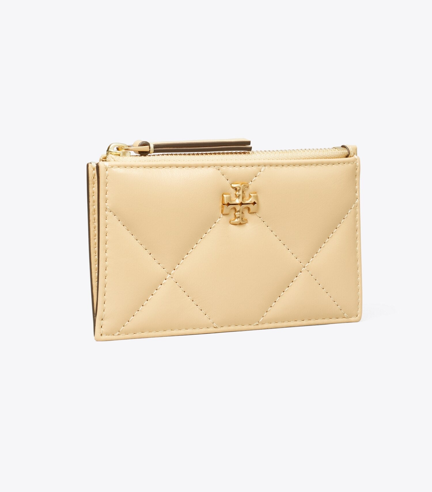 Kira Diamond Quilt Zip Card Case
