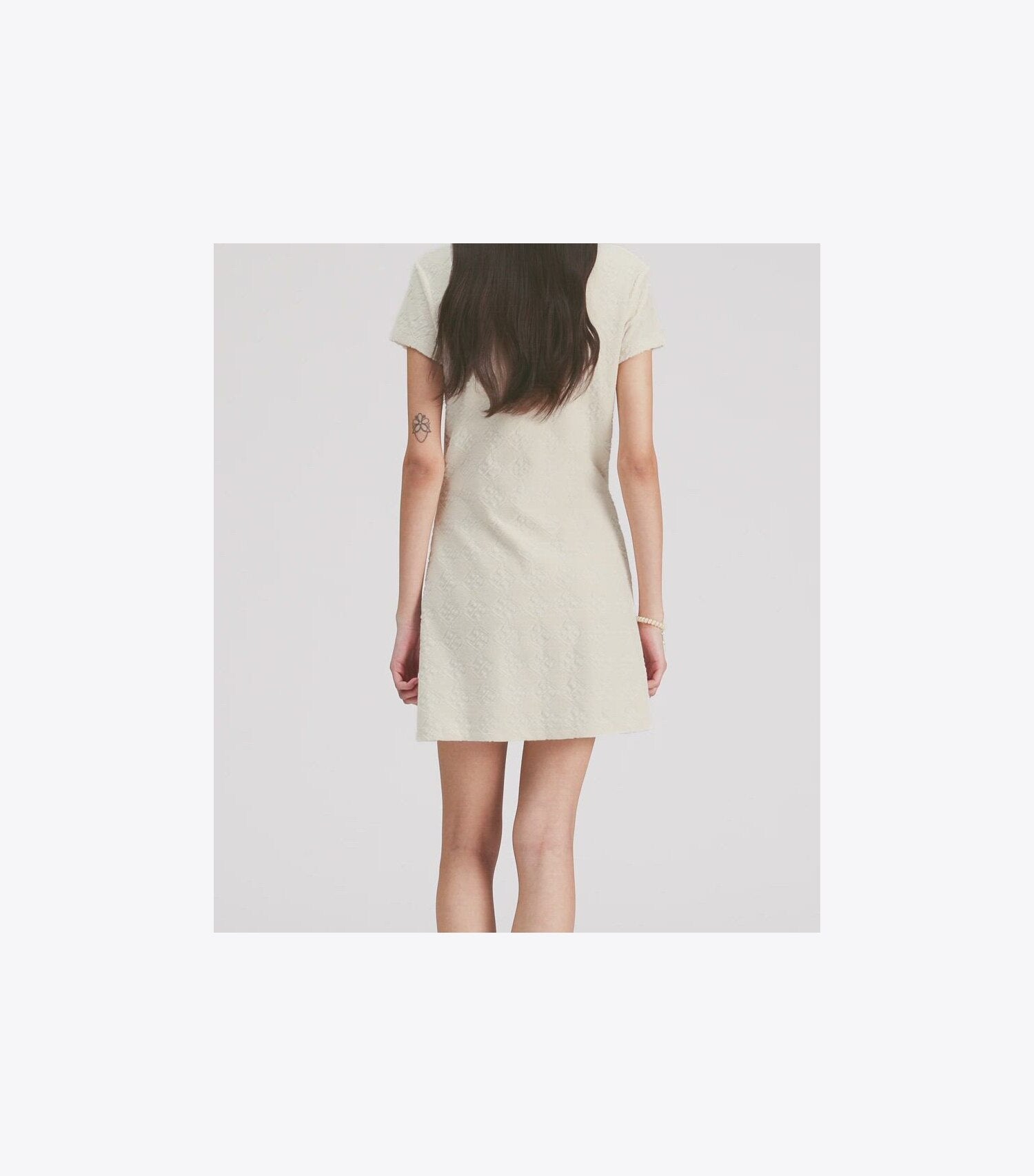 Terry Jacquard Logo Shirtdress