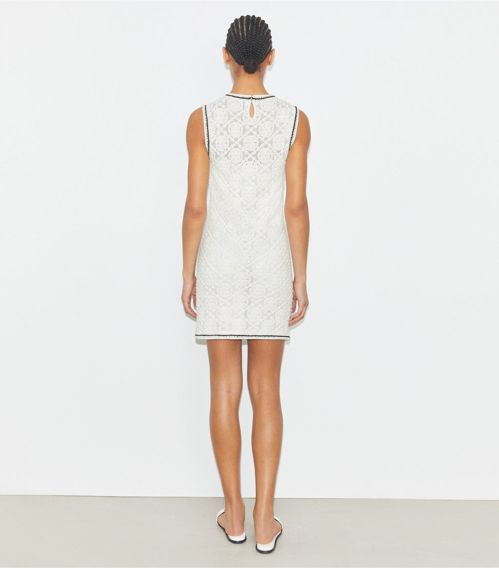 Cotton Pointelle Knitted Tank Dress