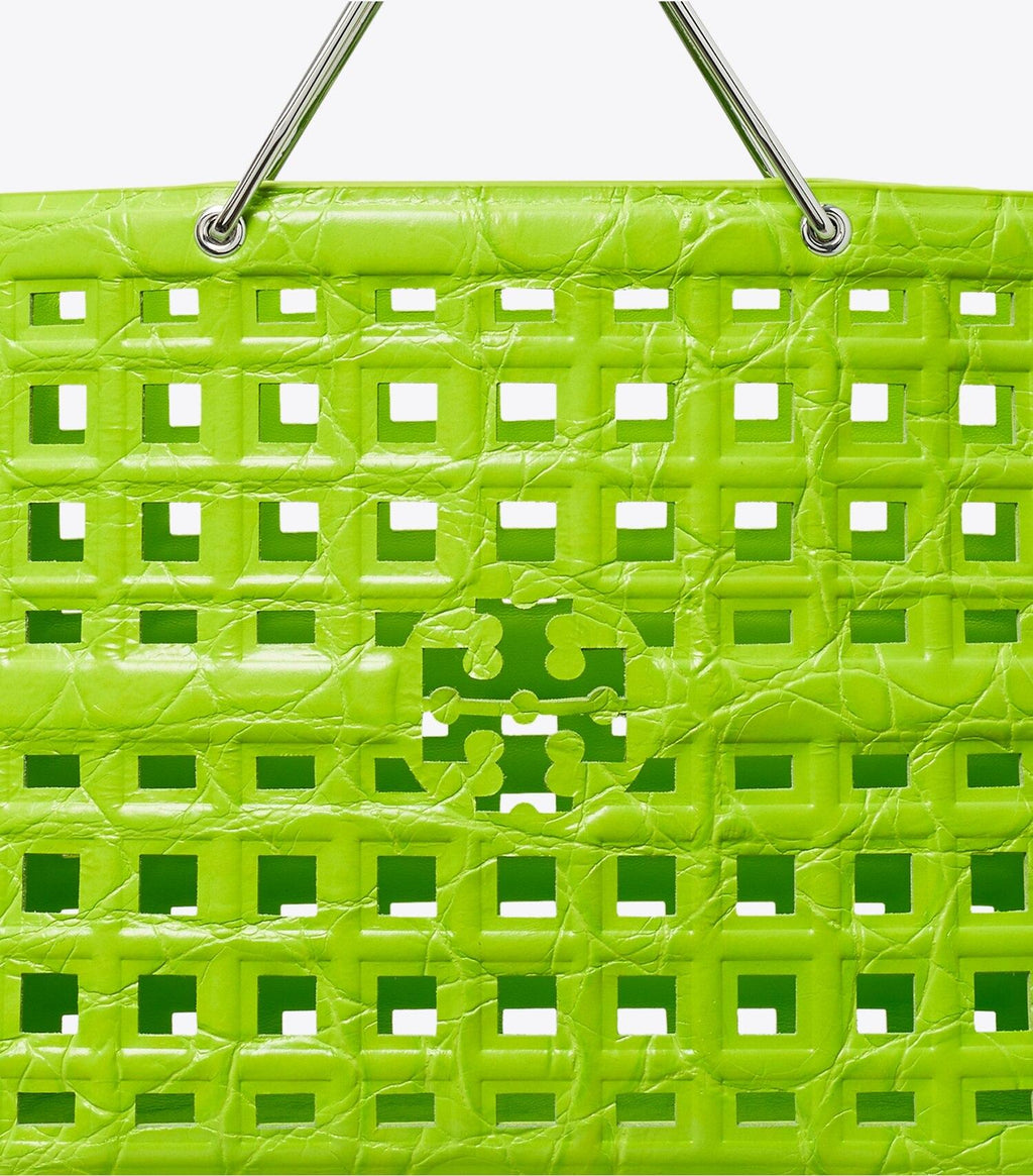 Ella Croc-Embossed Market Tote