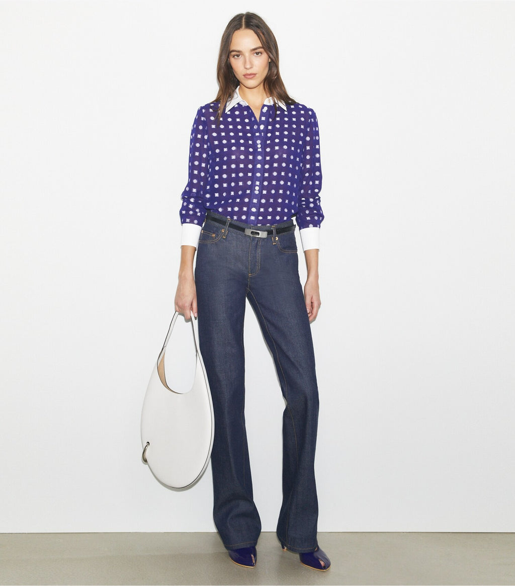 Colorblock Jacquard Shirt