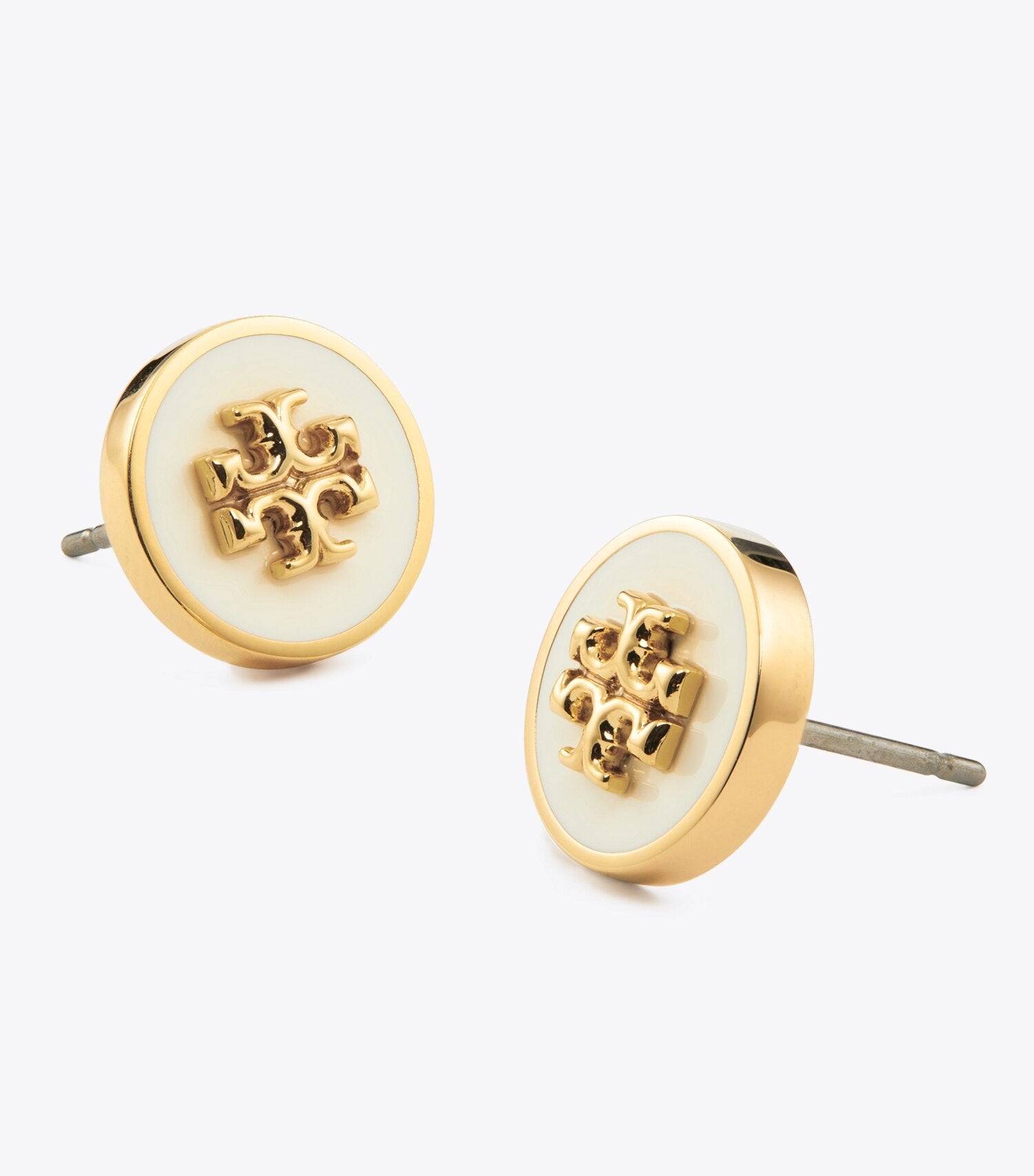 Kira Enamel Circle-Stud Earring