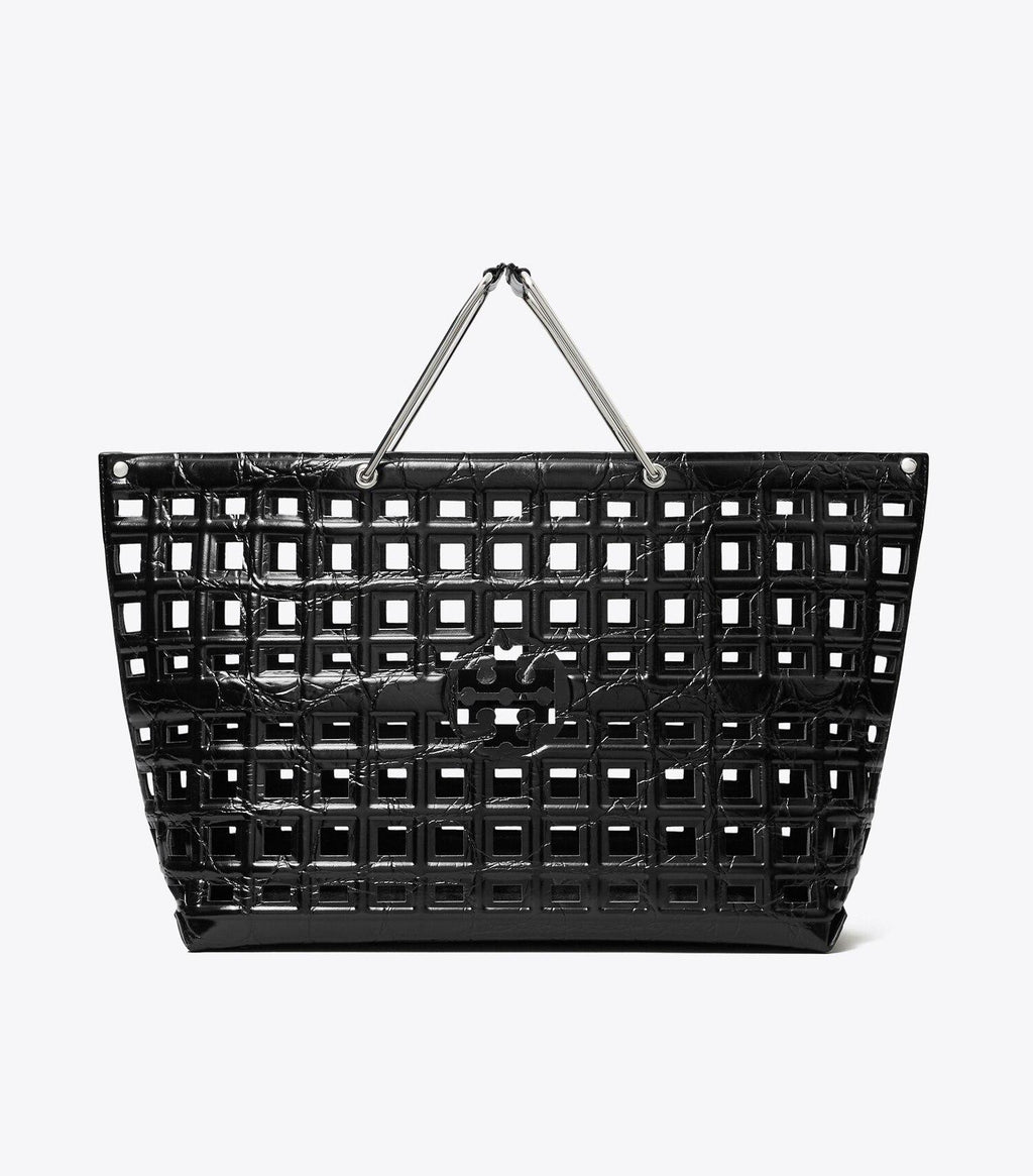 Ella Croc-Embossed Market Tote