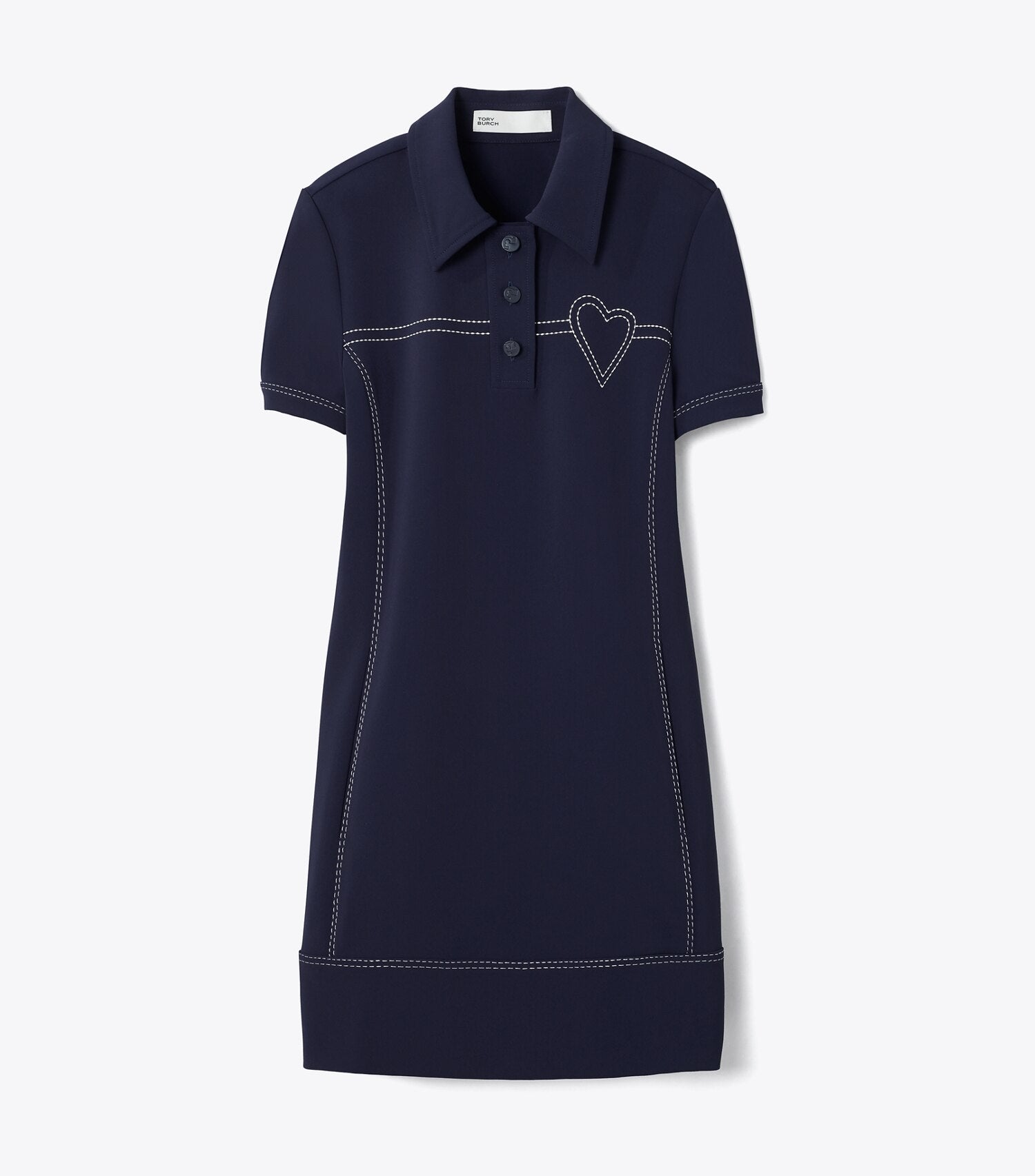 Pickstitch Stretch Polo Dress