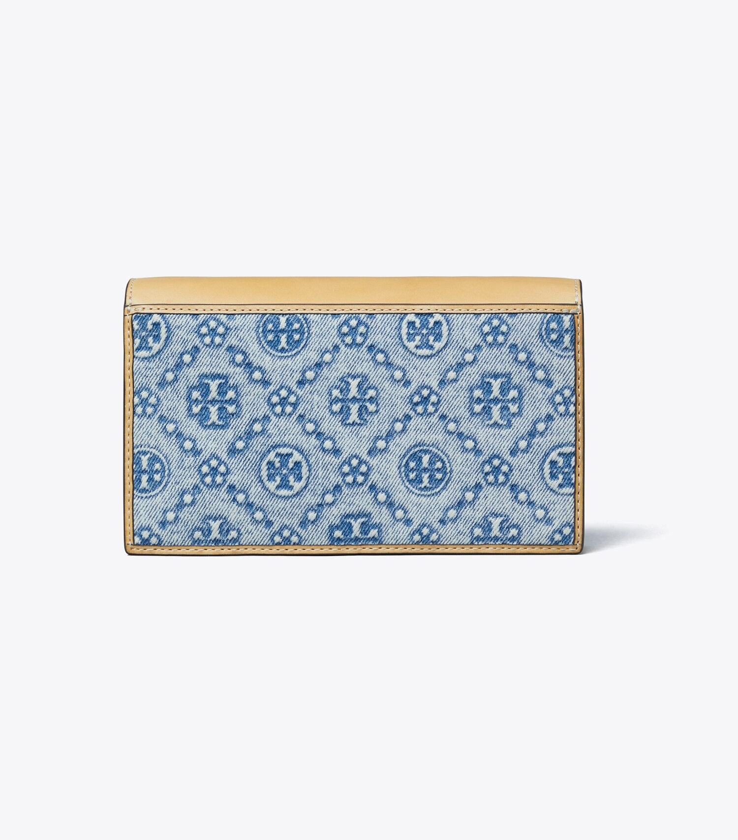 T Monogram Denim Envelope Crossbody