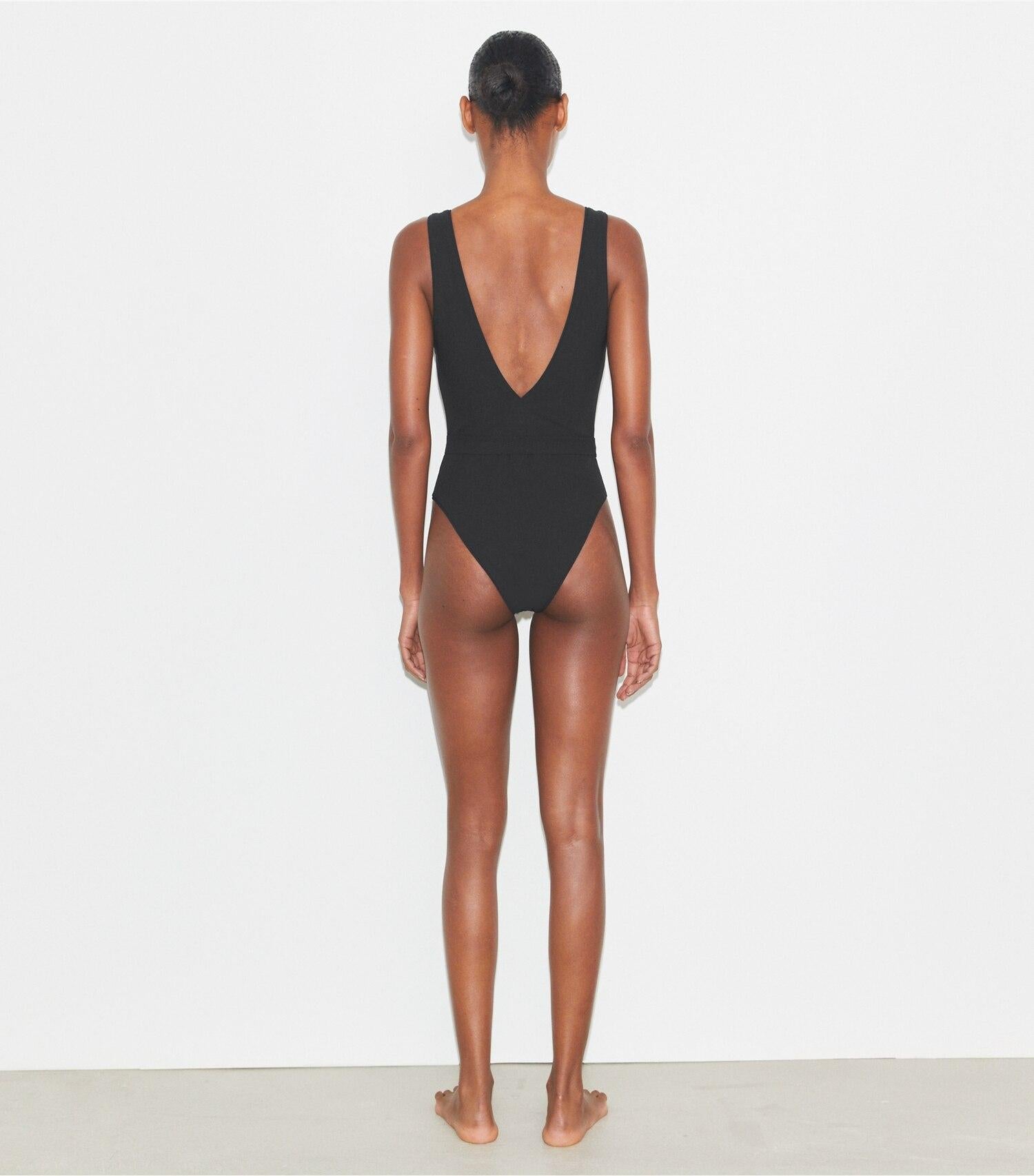Belted Logo Swimsuit