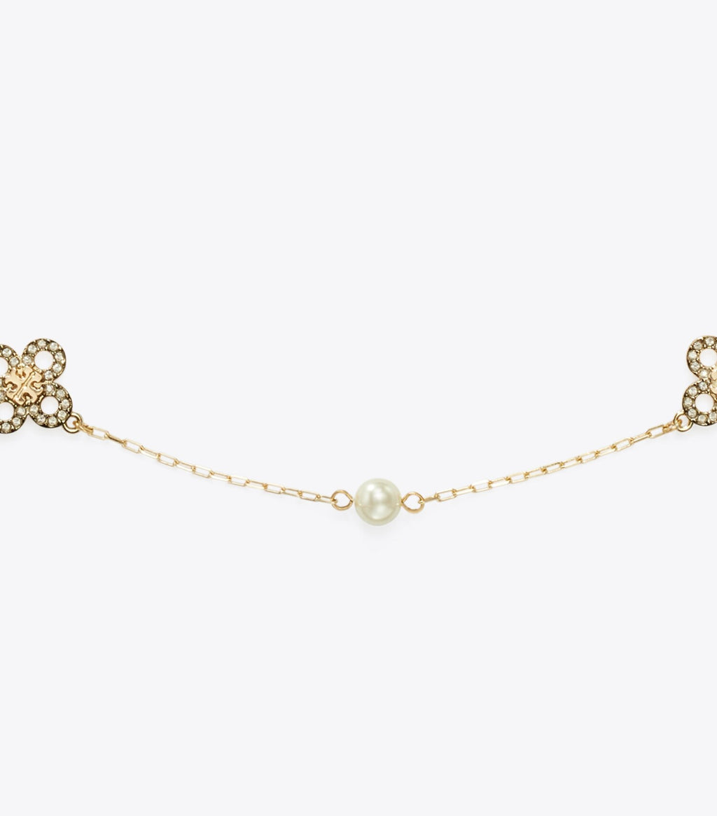 Kira Clover Pearl Necklace