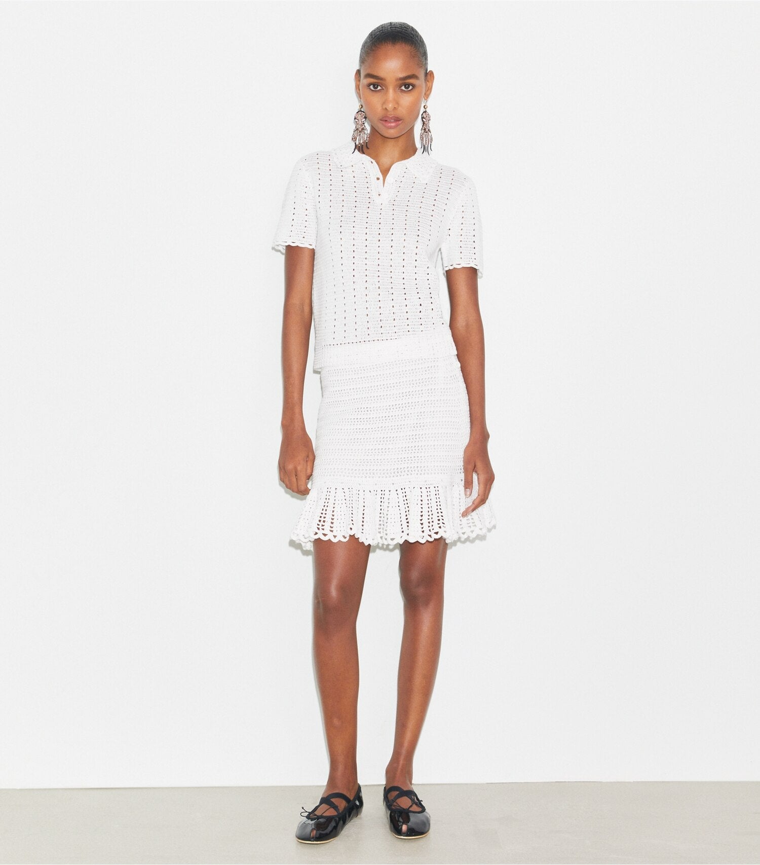 Crochet Cotton Polo