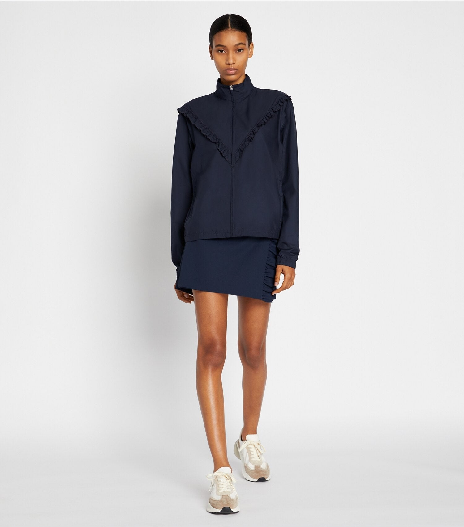 Ruffle Windbreaker