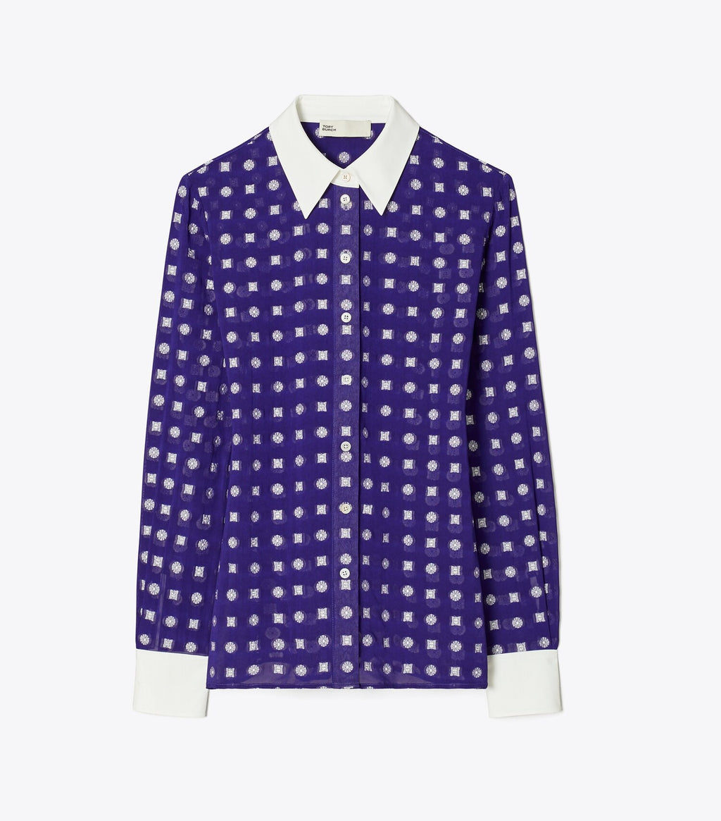 Colorblock Jacquard Shirt