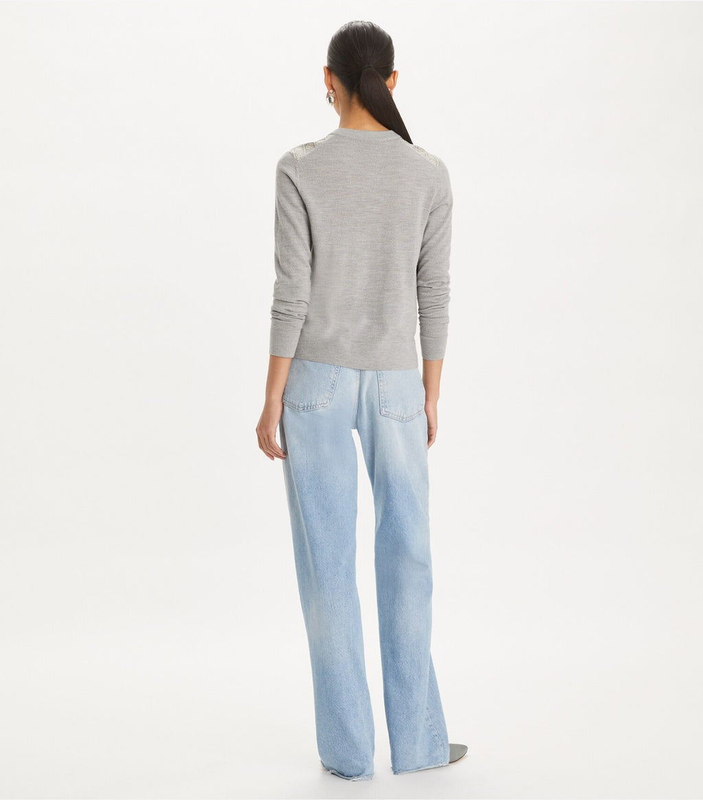 Silk Front Cardigan